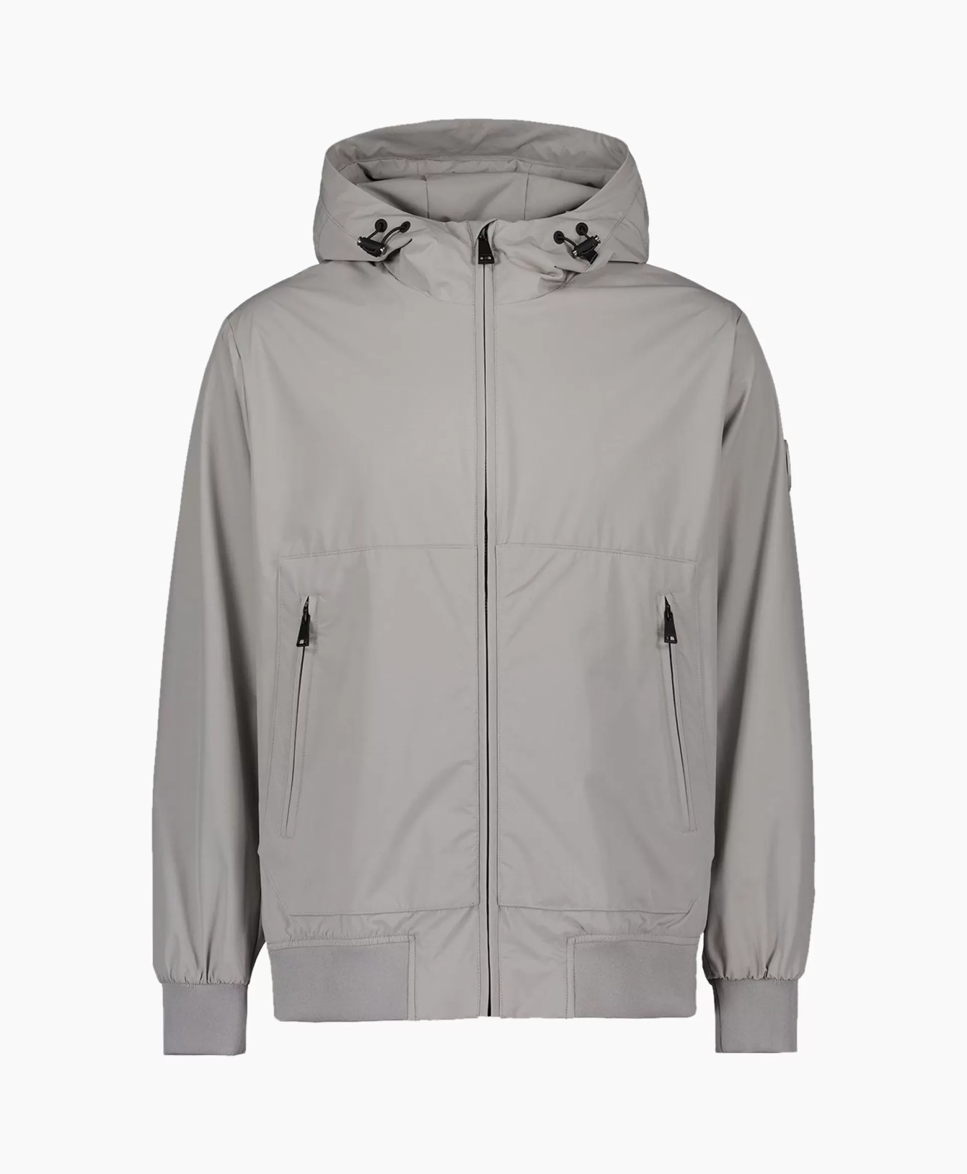 Outlet Jack Hooded Four-Fay Stretch Grijs Heren Jassen