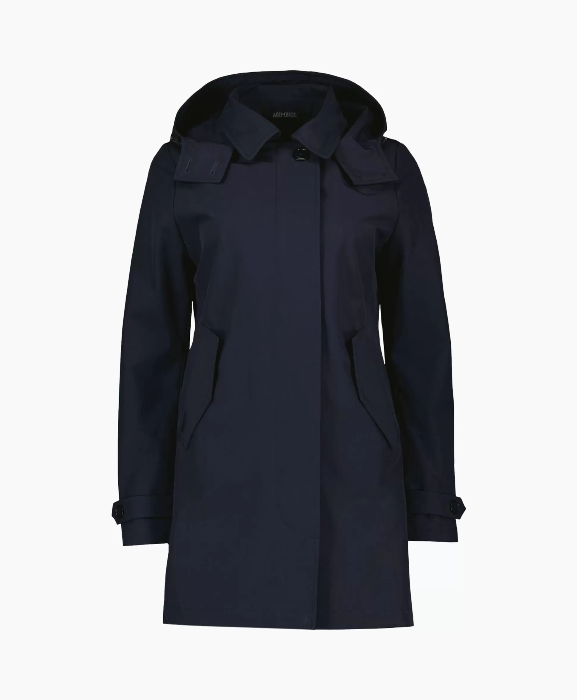 Shop Parka Long Technical Shell Donker Blauw Dames Jassen