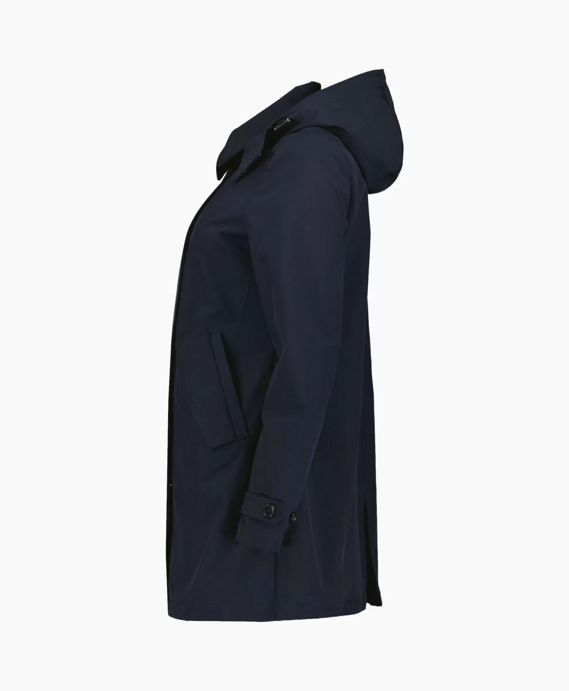 Shop Parka Long Technical Shell Donker Blauw Dames Jassen