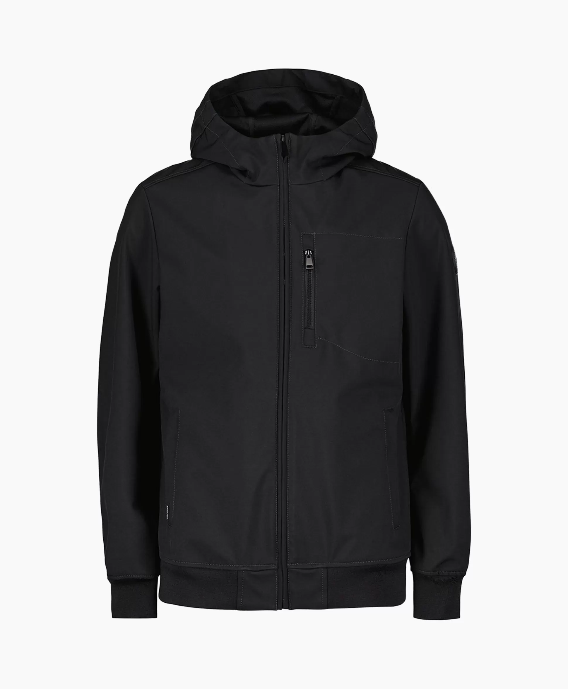 Best Sale Softshell Jas Hooded Zwart Heren Jassen