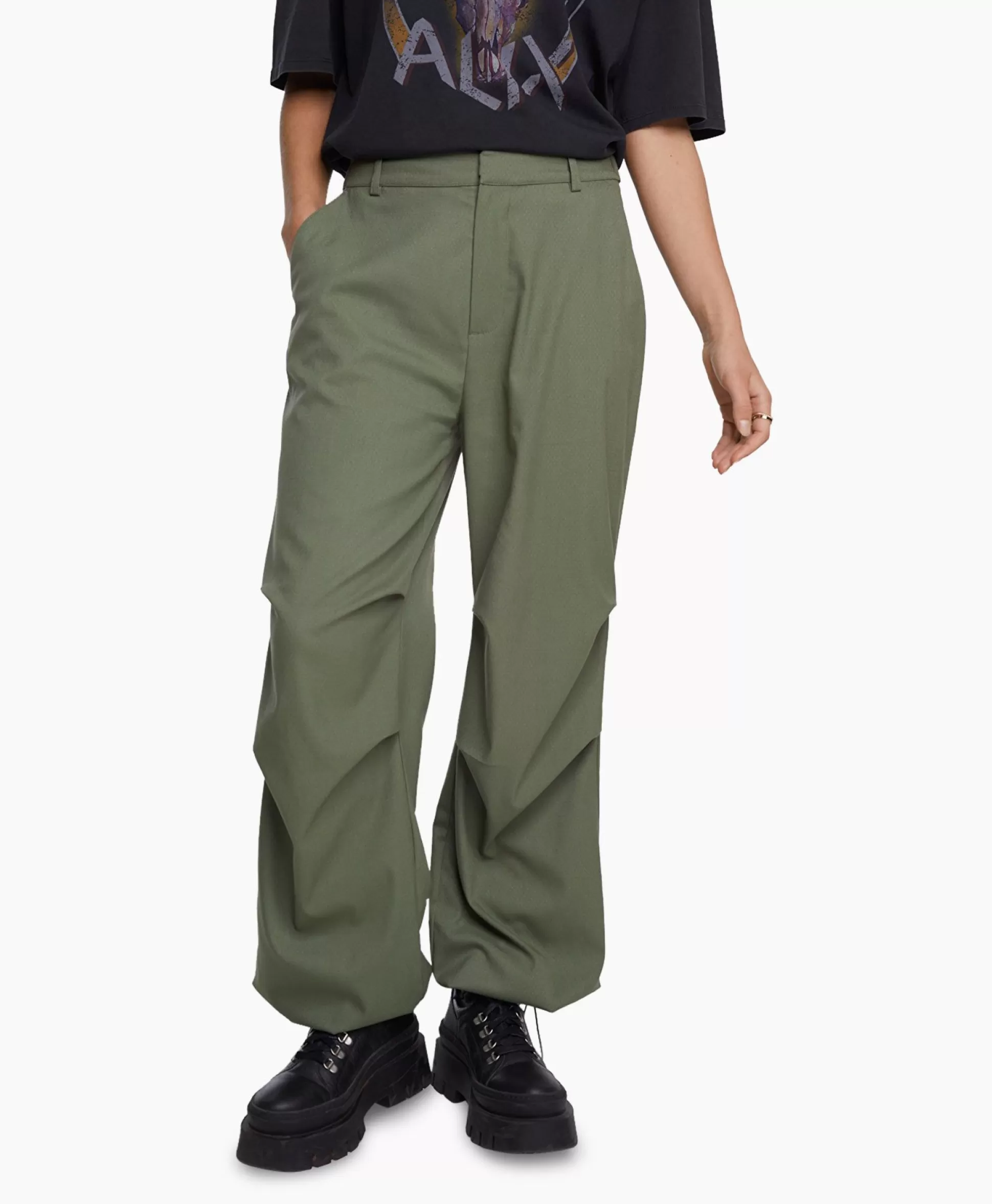 Shop Cargobroek Woven Baggy Pants Groen Dames Broeken