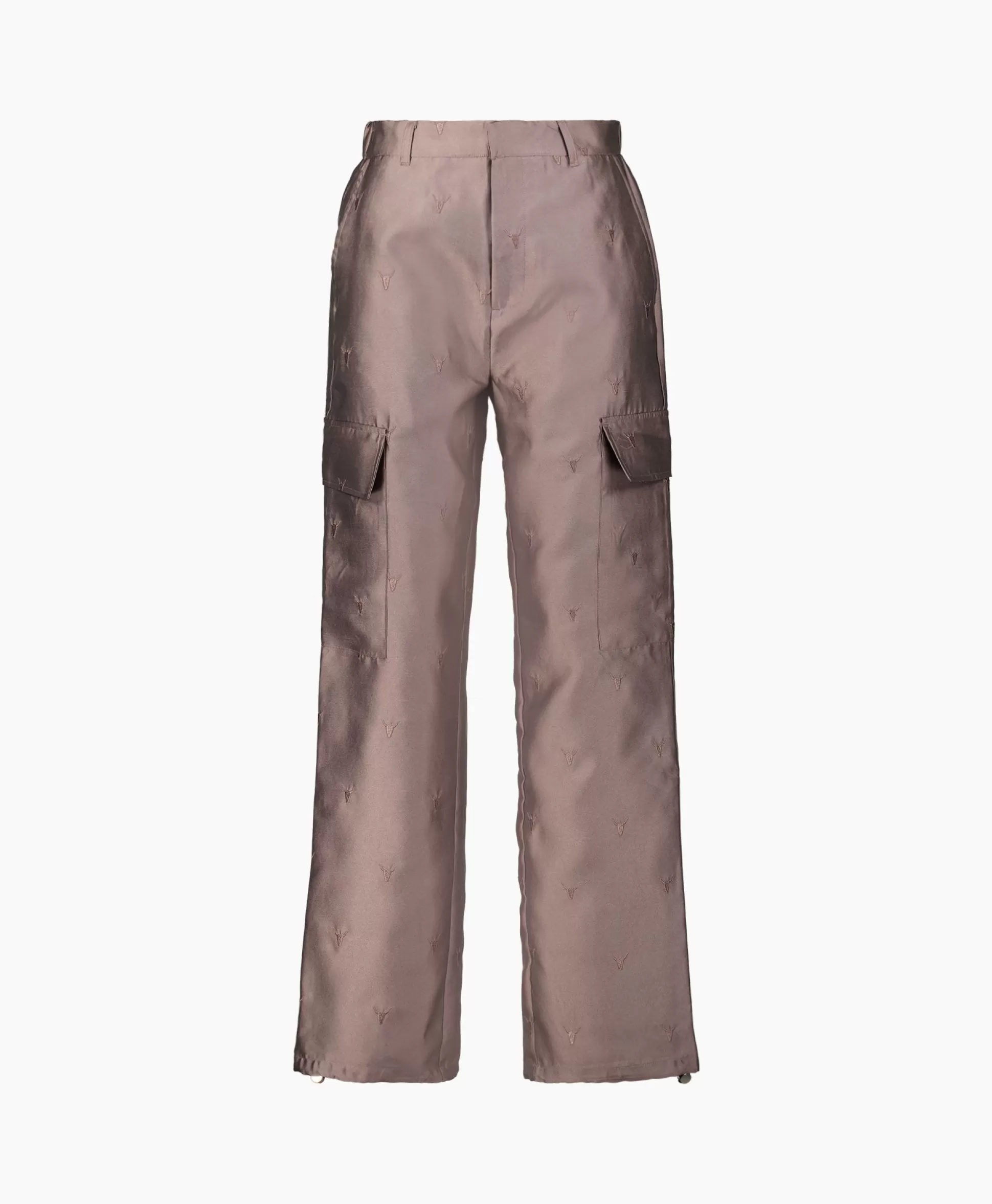 Store Cargobroek Woven Shiny Bull Cargo Brons Dames Broeken