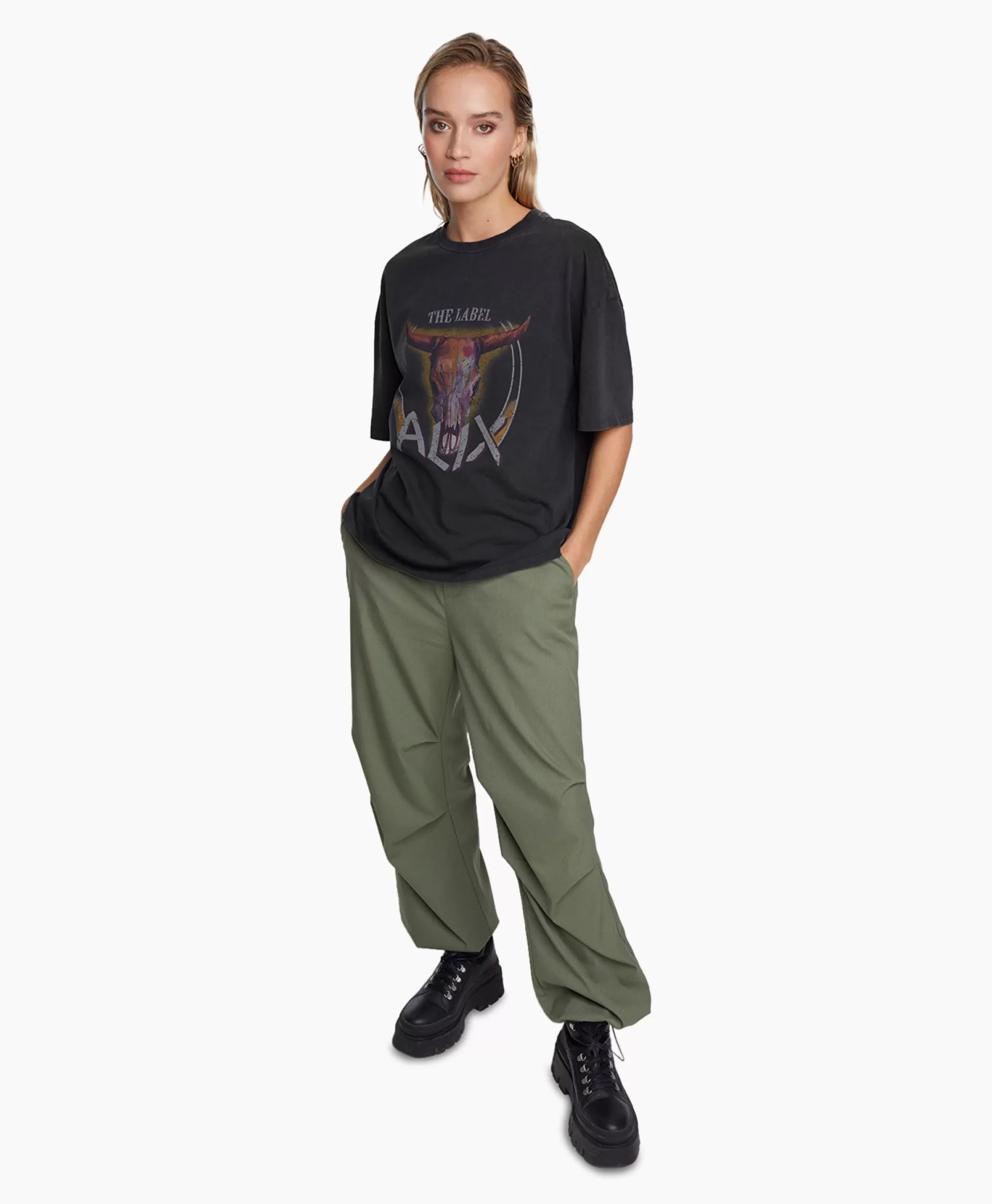 New T-Shirt Korte Mouw Knitted Bull Zwart Dames T-Shirts & Tops