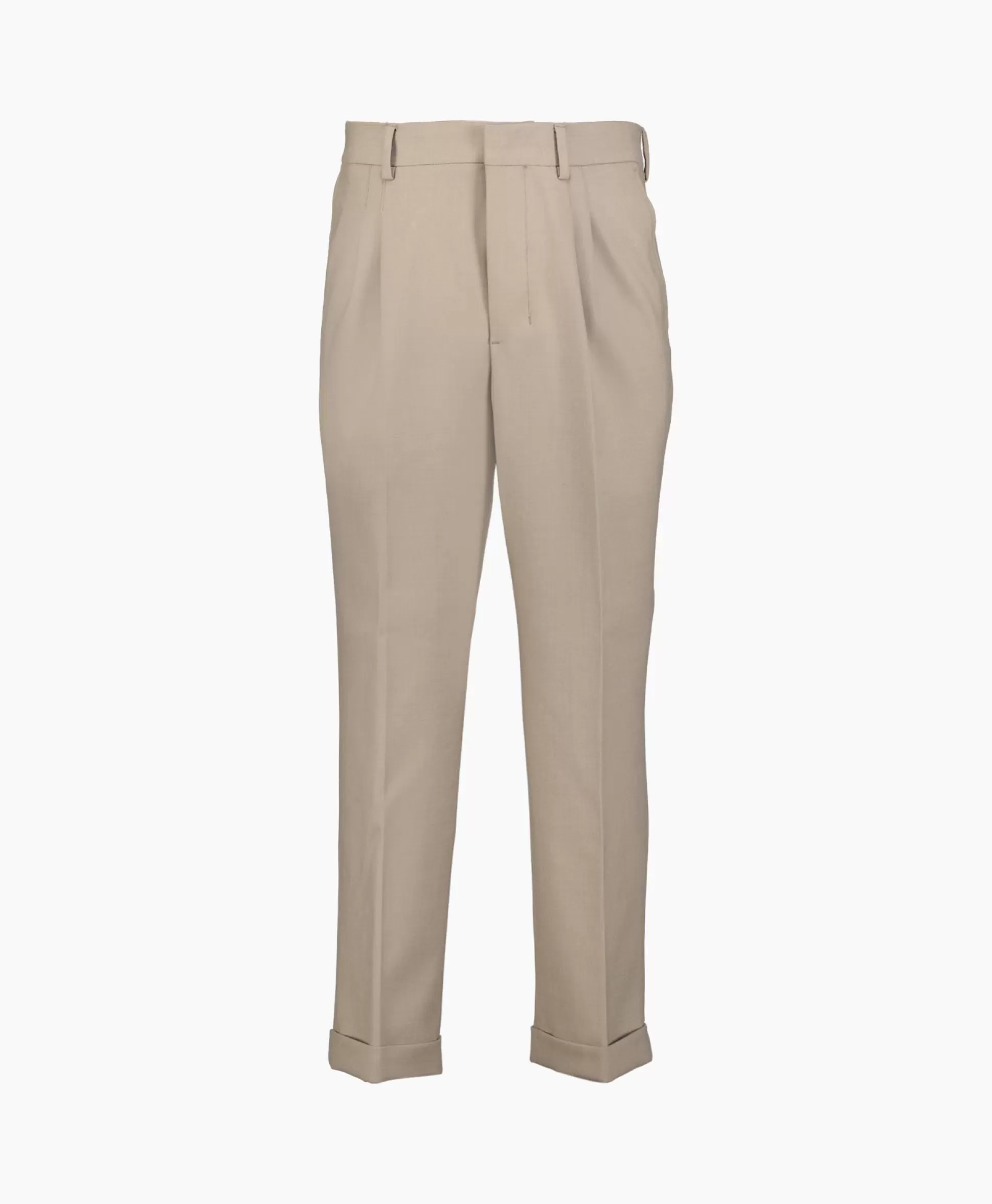 New Broek Carott Fit Taupe Heren Broeken