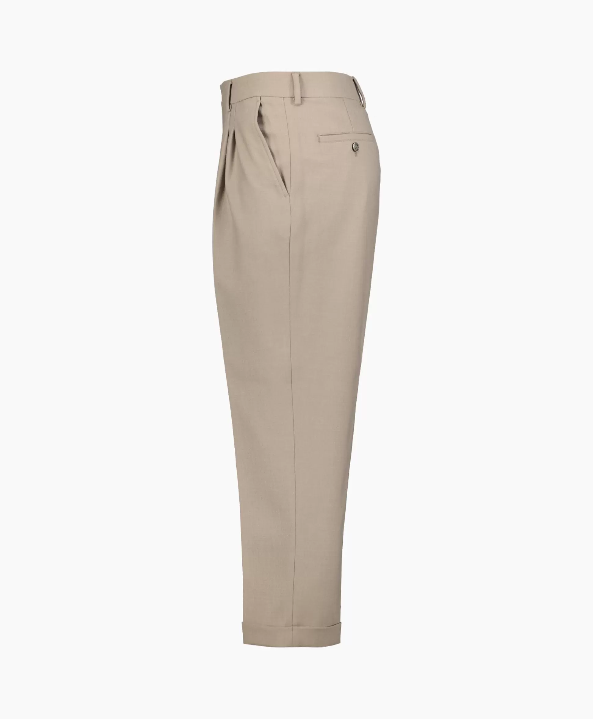 New Broek Carott Fit Taupe Heren Broeken