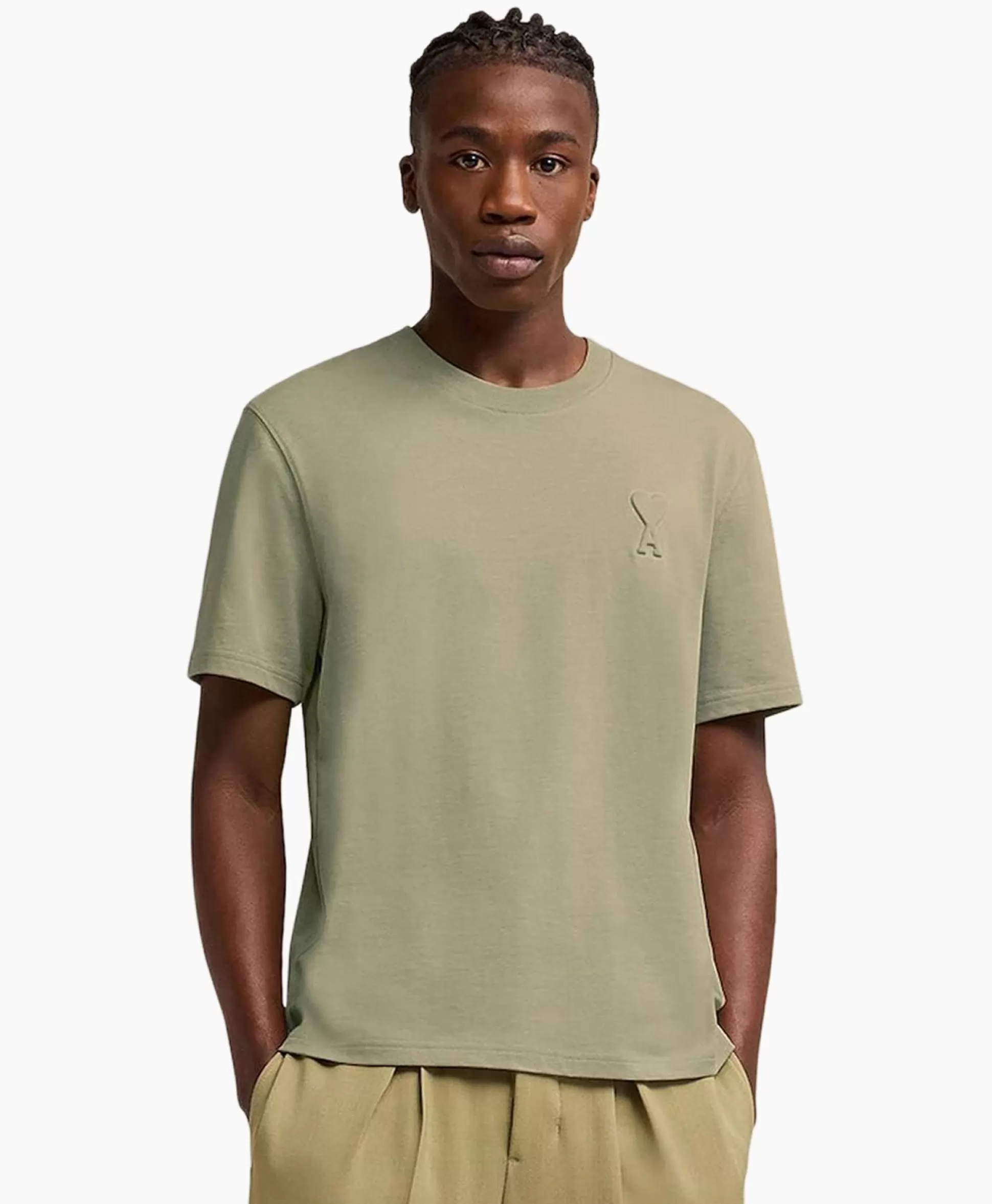 Shop T-Shirt Korte Mouw Adc Khaki Heren T-Shirts