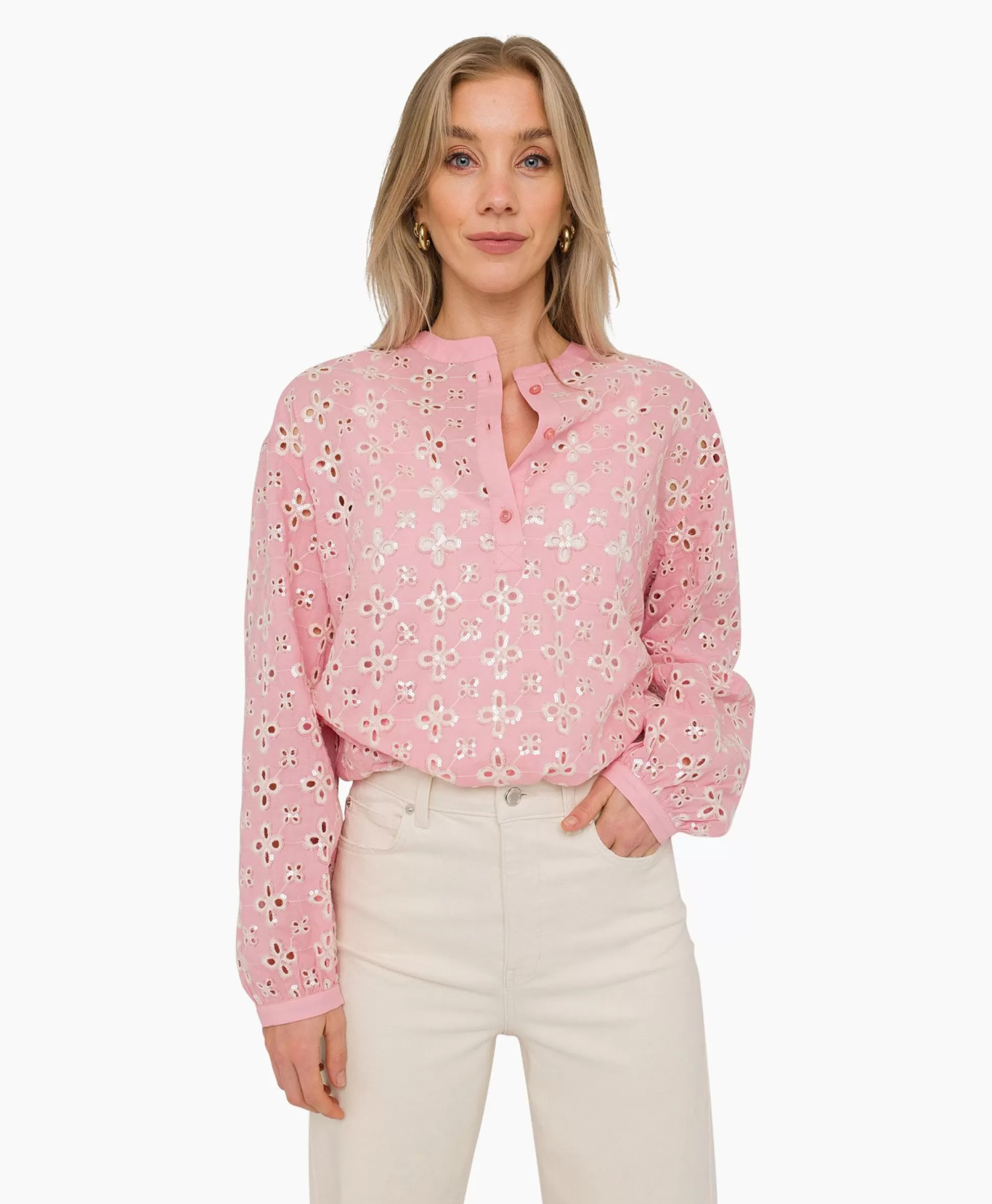 Best Sale Blouse 17A05-03393 Rose Dames Blouses