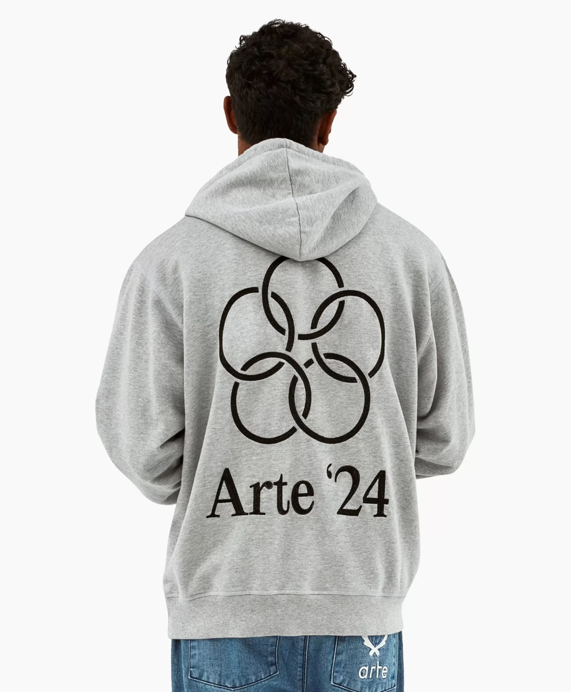 Best Hoodie Arte'24 Circles Back Grijs Heren Truien