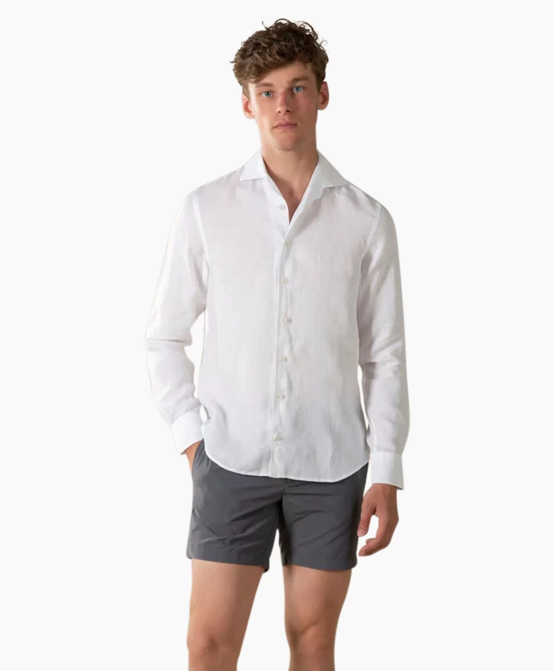 Discount Overhemd Seaside Shirt Wit Heren Overhemden