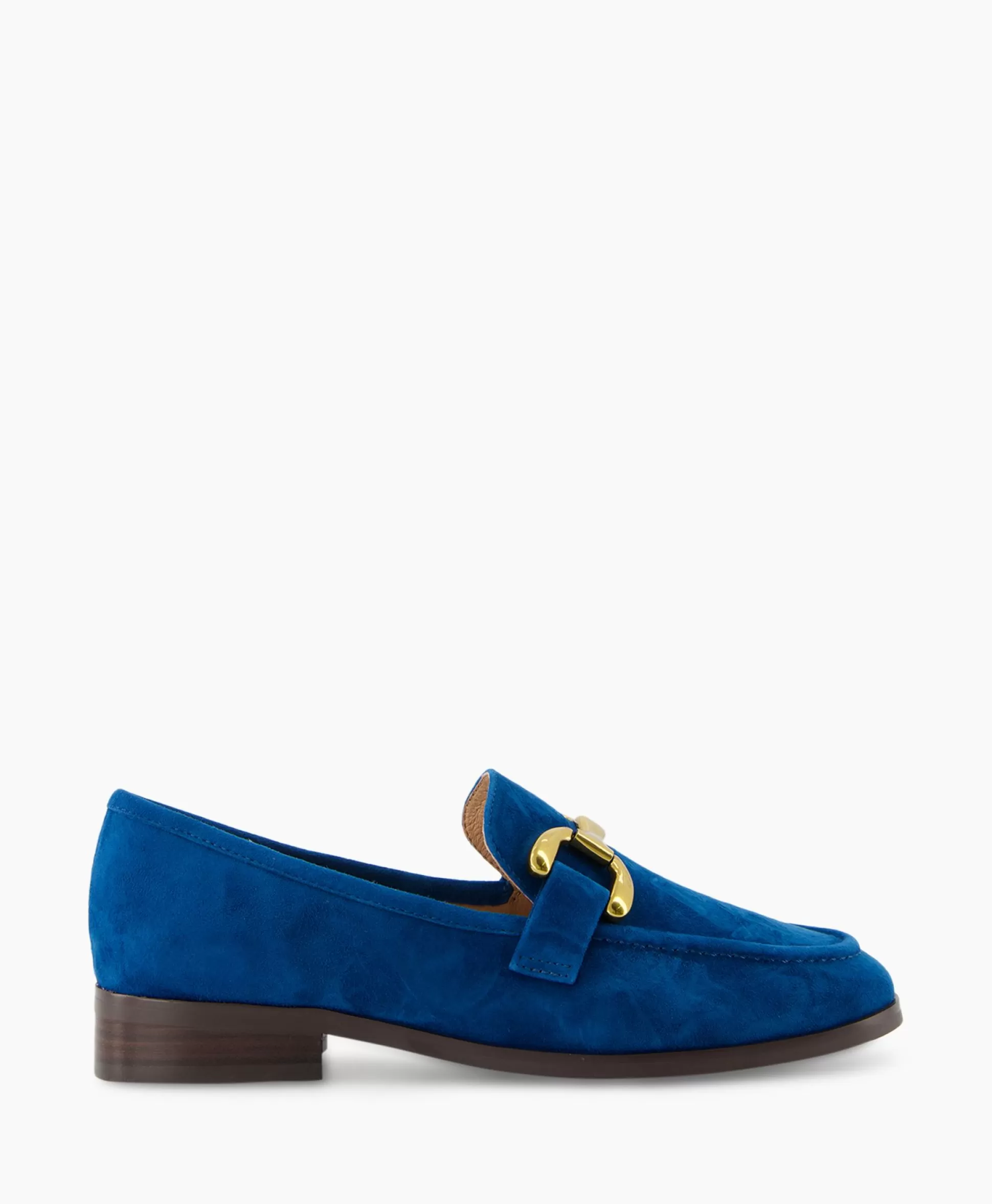 Hot Loafer Suede Blauw Dames Instappers