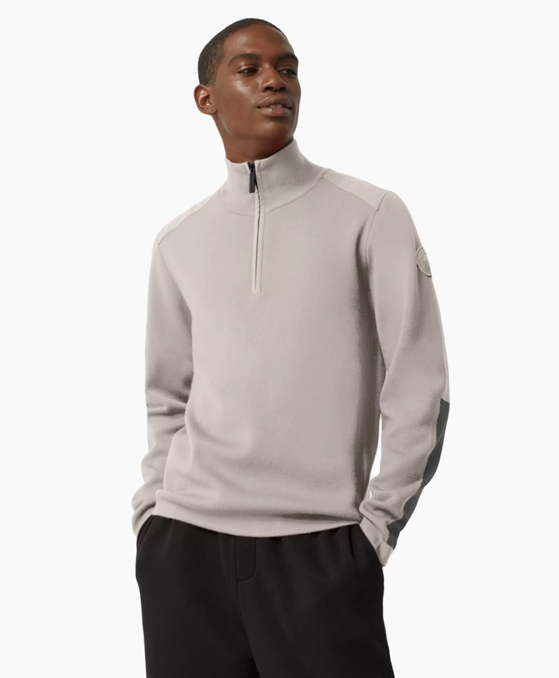 Online Pullover Stormont Quarter Zip Grijs Heren Truien