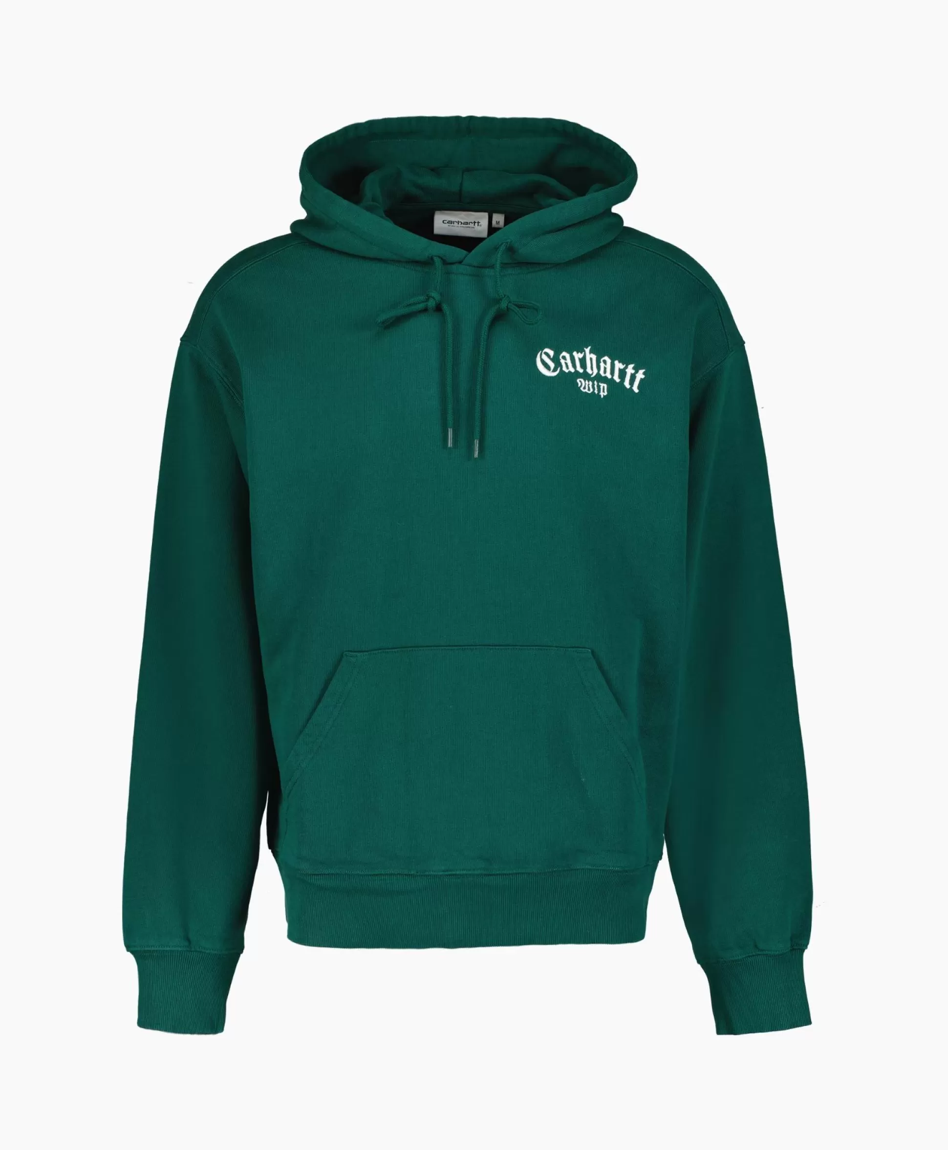 Store Sweater Hooded Onyx Script Groen Heren Truien