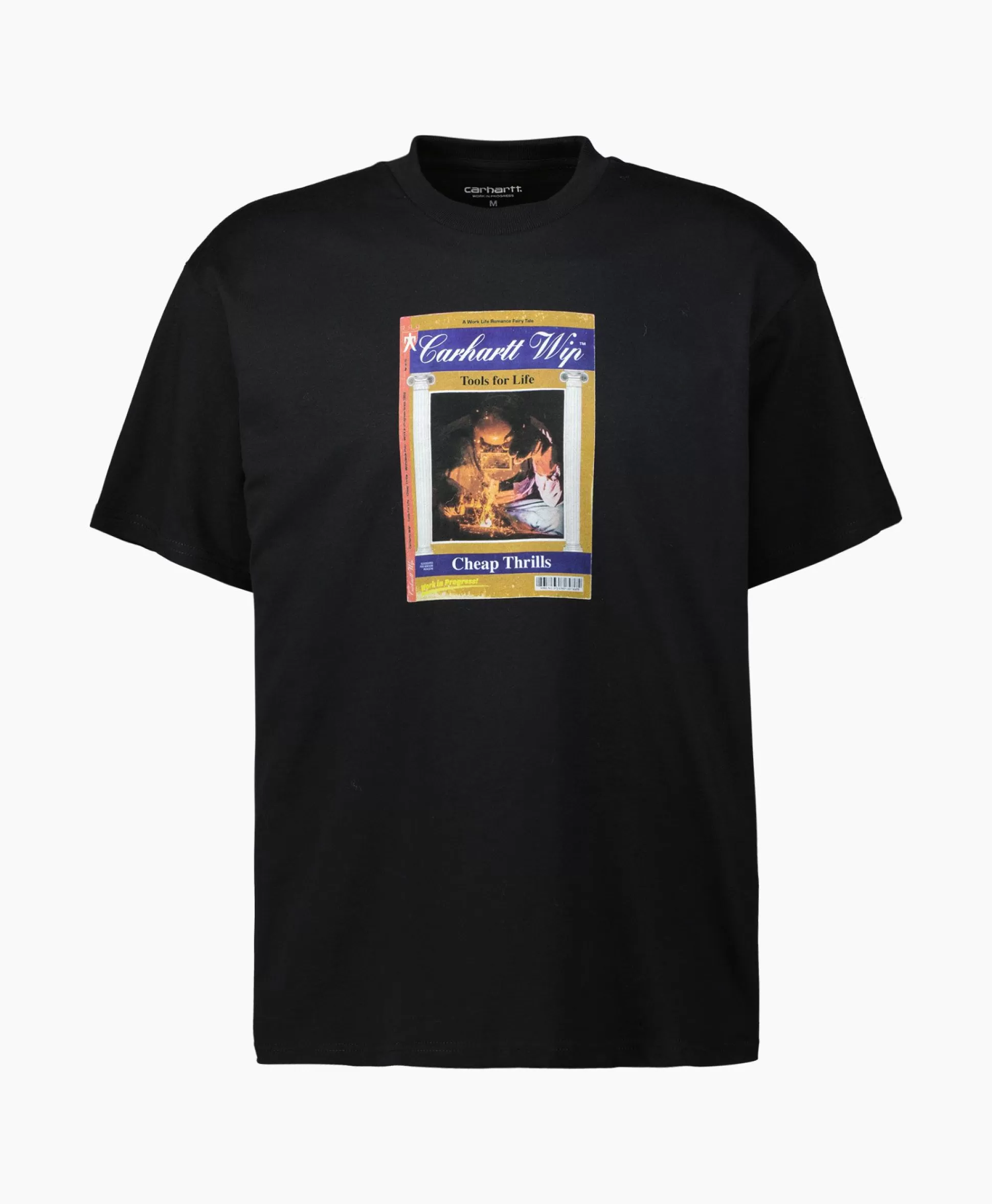 Flash Sale T-Shirt S/S Cheap Thrills Organic Cotton Zwart Heren T-Shirts