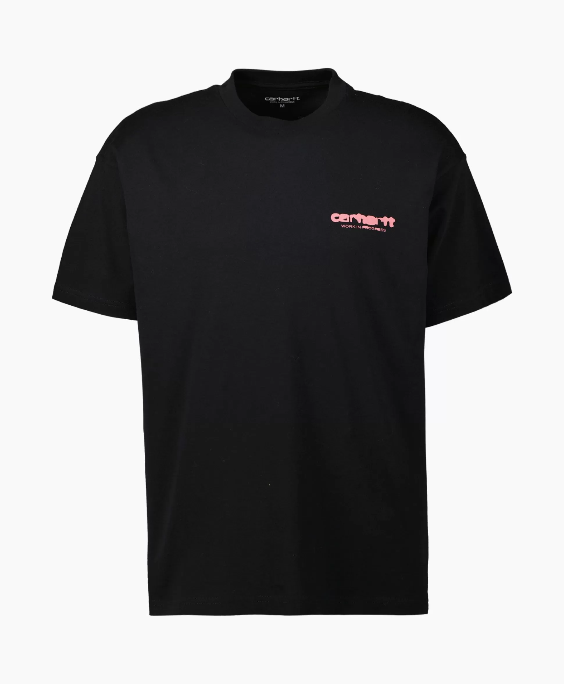 Flash Sale T-Shirt S/S Ink Bleed Organic Cotton Zwart Heren T-Shirts