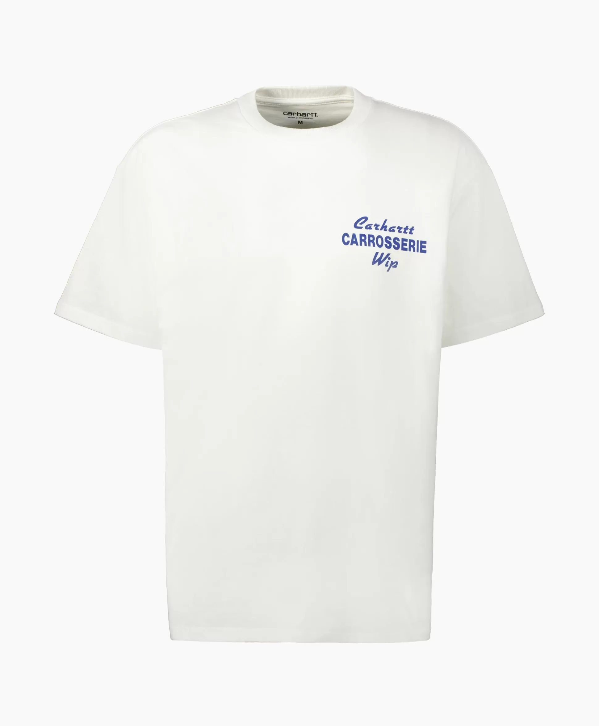 New T-Shirt S/S Mechanics Organic Cotton Wit Heren T-Shirts