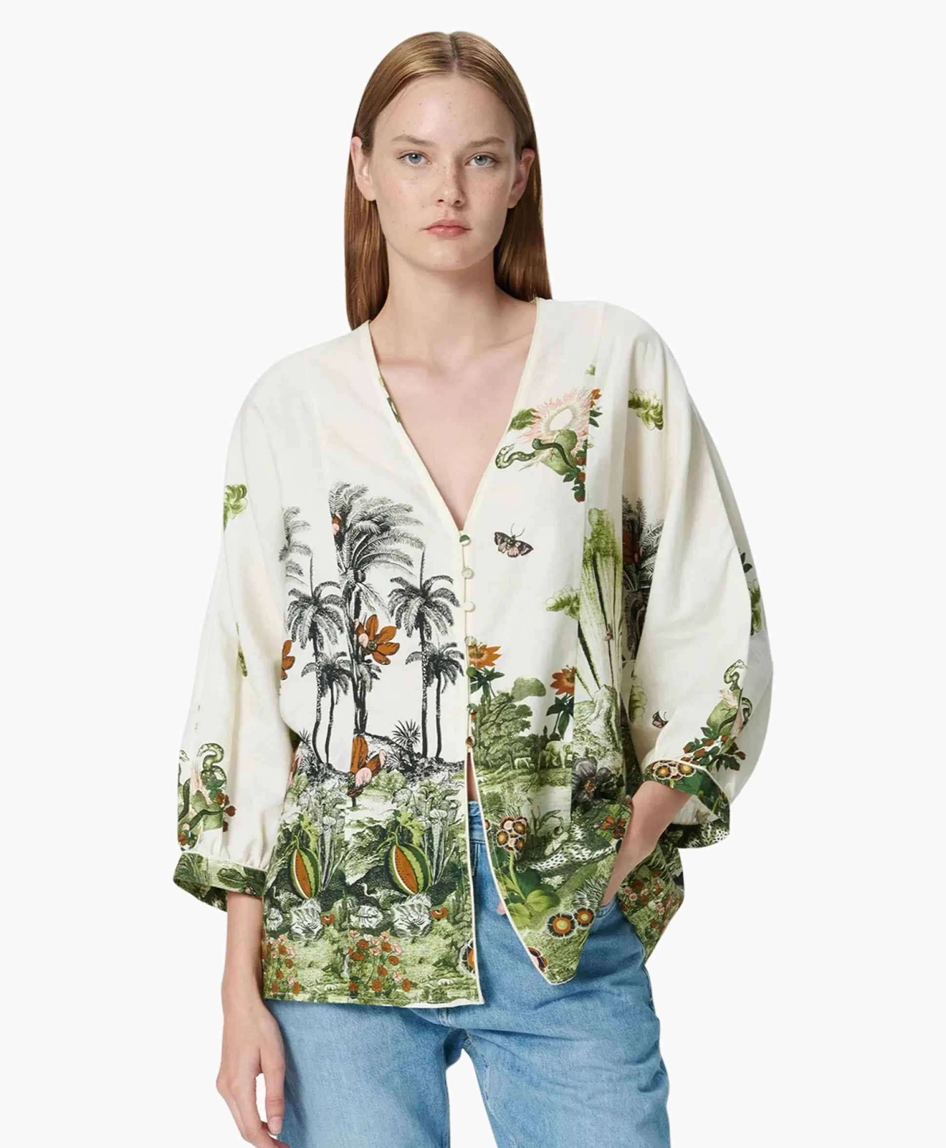 Flash Sale Blouse Calipso Groen Dames Blouses