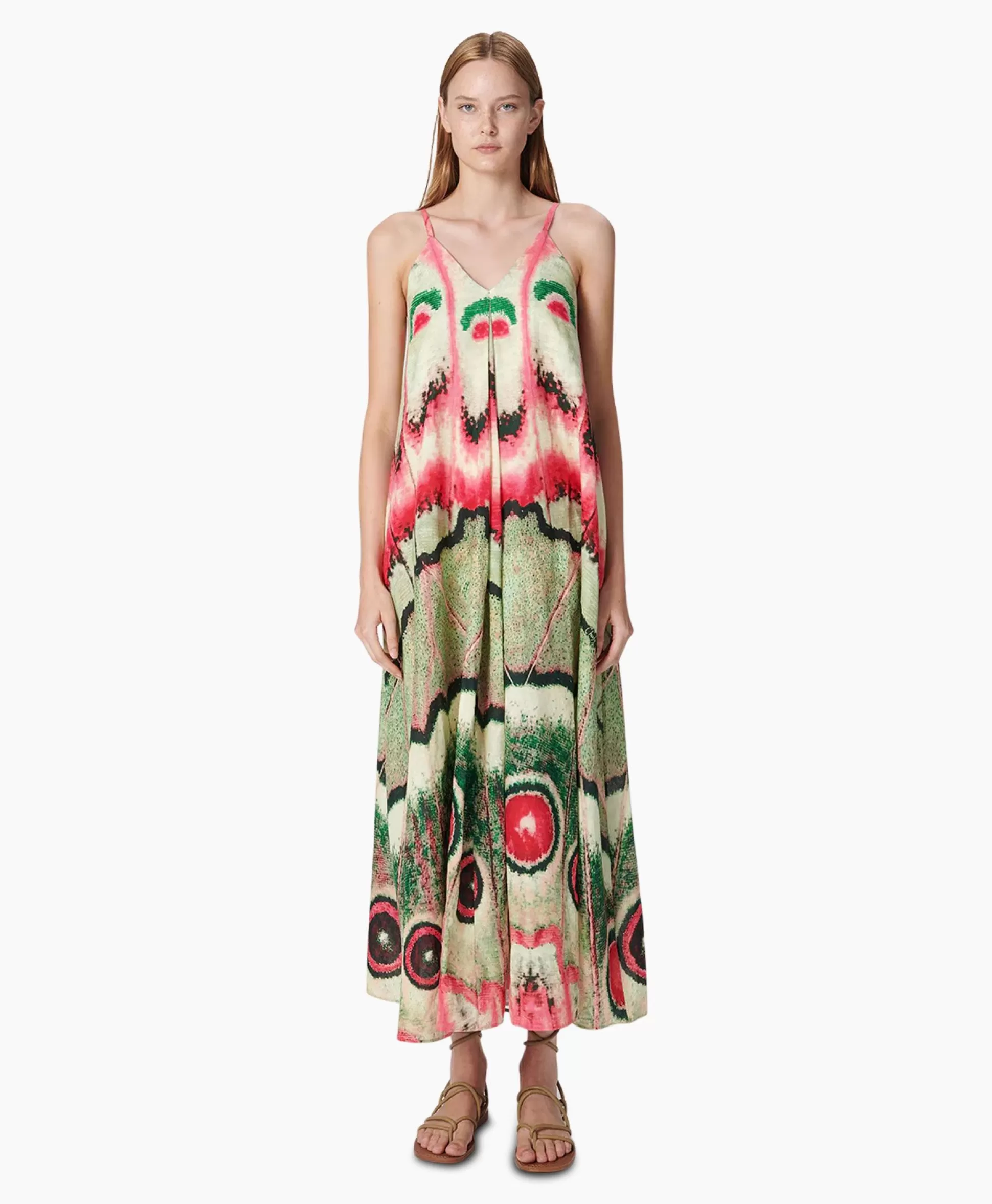 Fashion Maxi Jurk Eden Groen Dames Bruiloftskleding