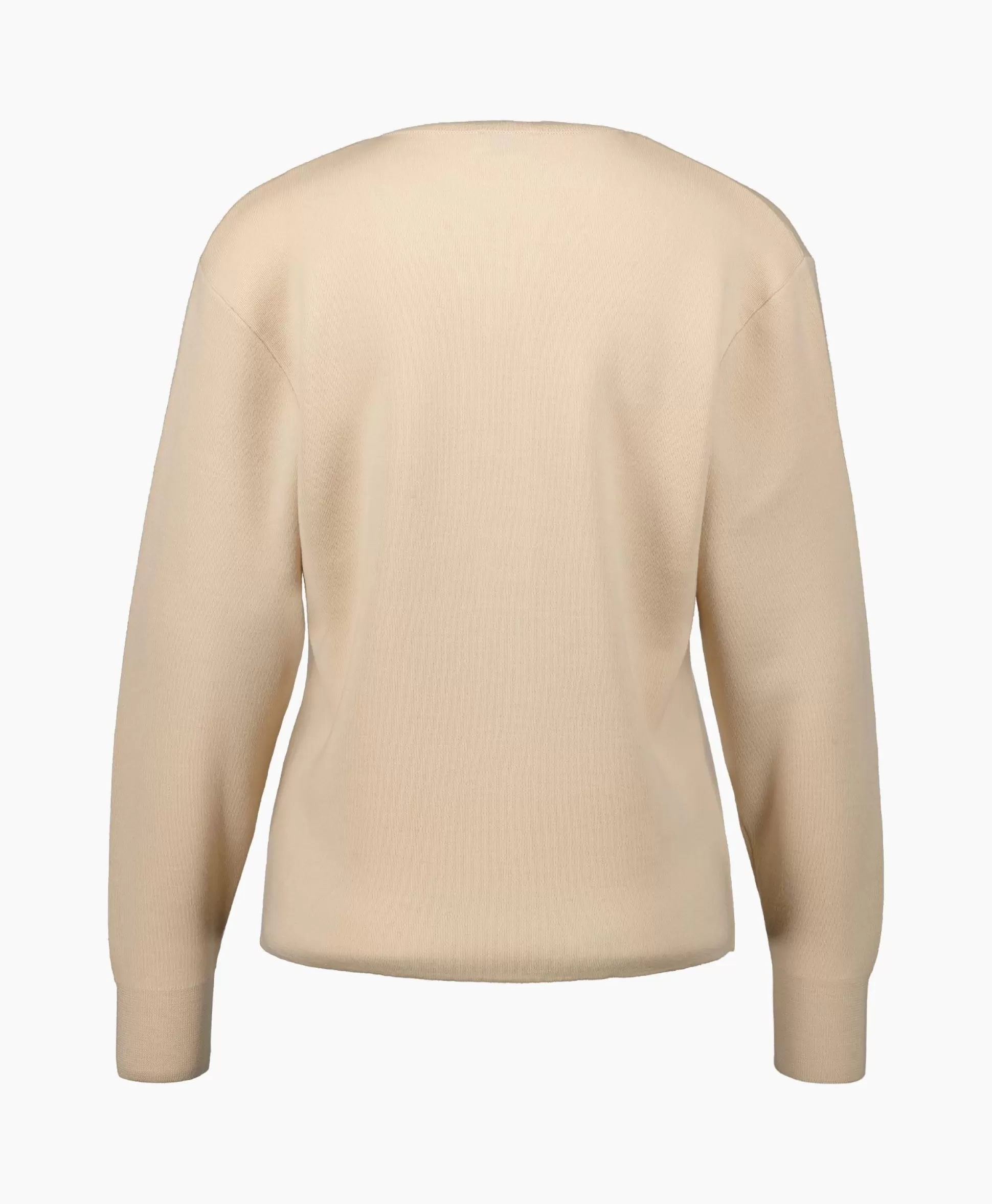 Clearance Pullover Crew Neck Henley Beige Dames Truien