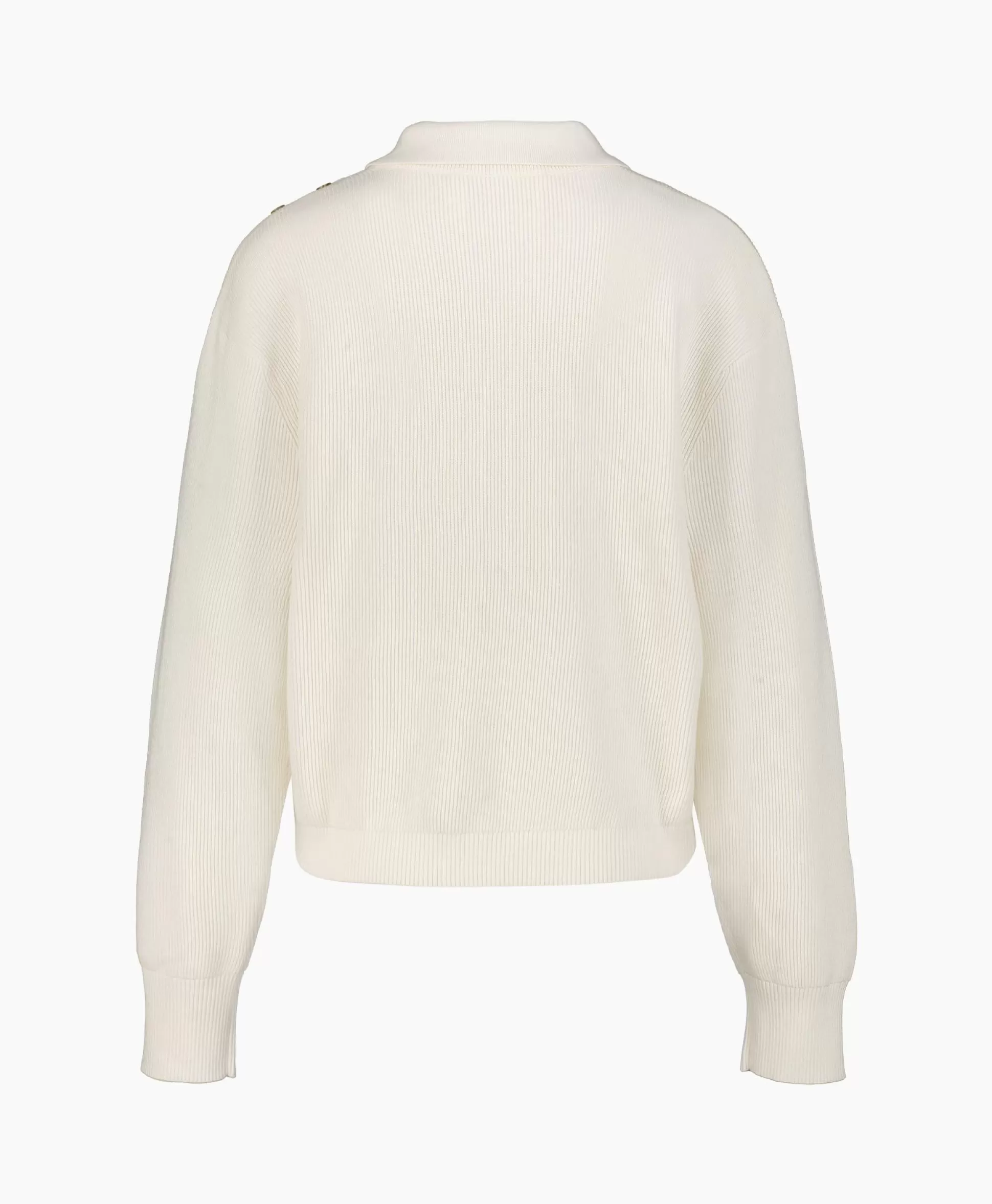 Online Pullover Cropped Polo Off White Dames Truien