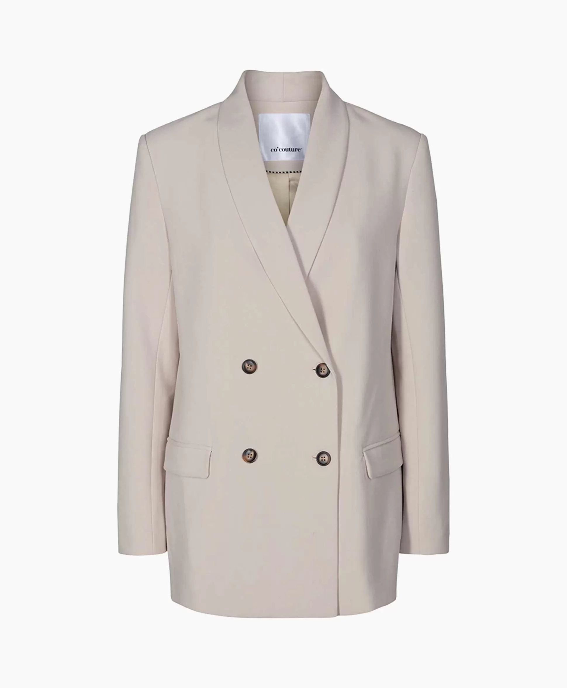 Online Co'Couture Blazer Vola Oversize Beige Dames Blazers