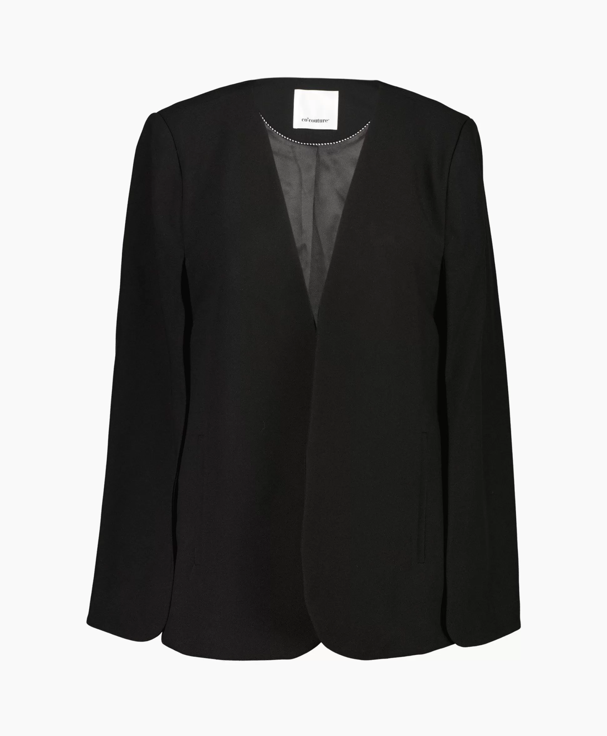 Shop Co'Couture Blazer Volacc Cape Zwart Dames Blazers