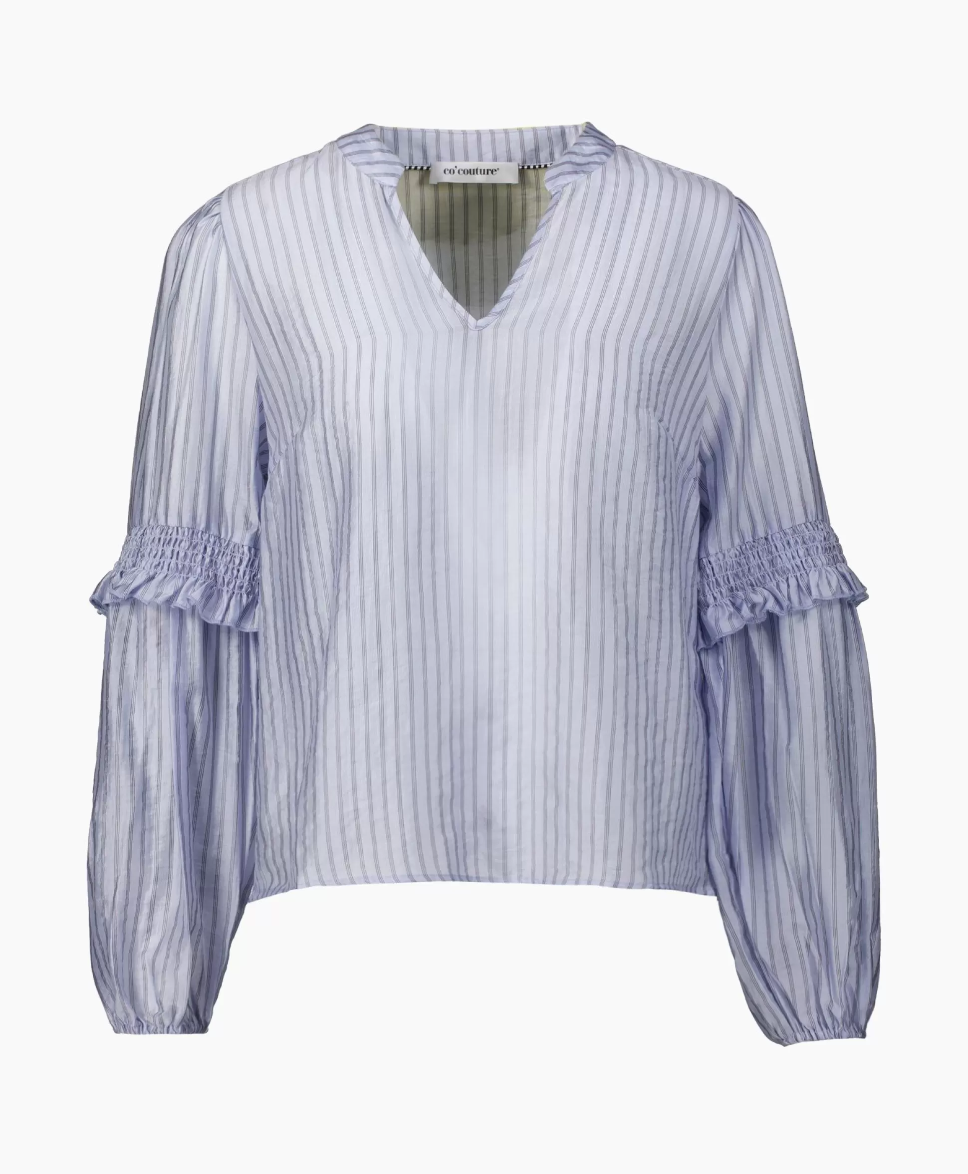 Discount Co'Couture Blouse Sami Stripe Licht Blauw Dames Blouses