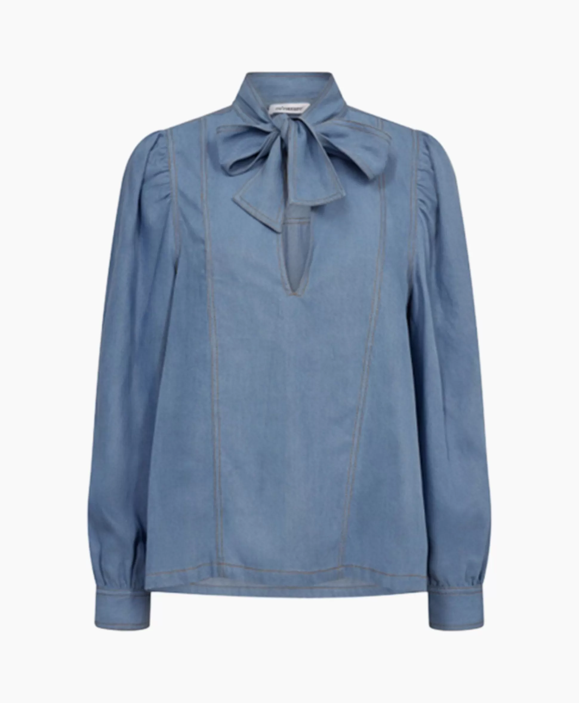 Clearance Co'Couture Blouse Titus Denim Blow Blauw Dames Blouses