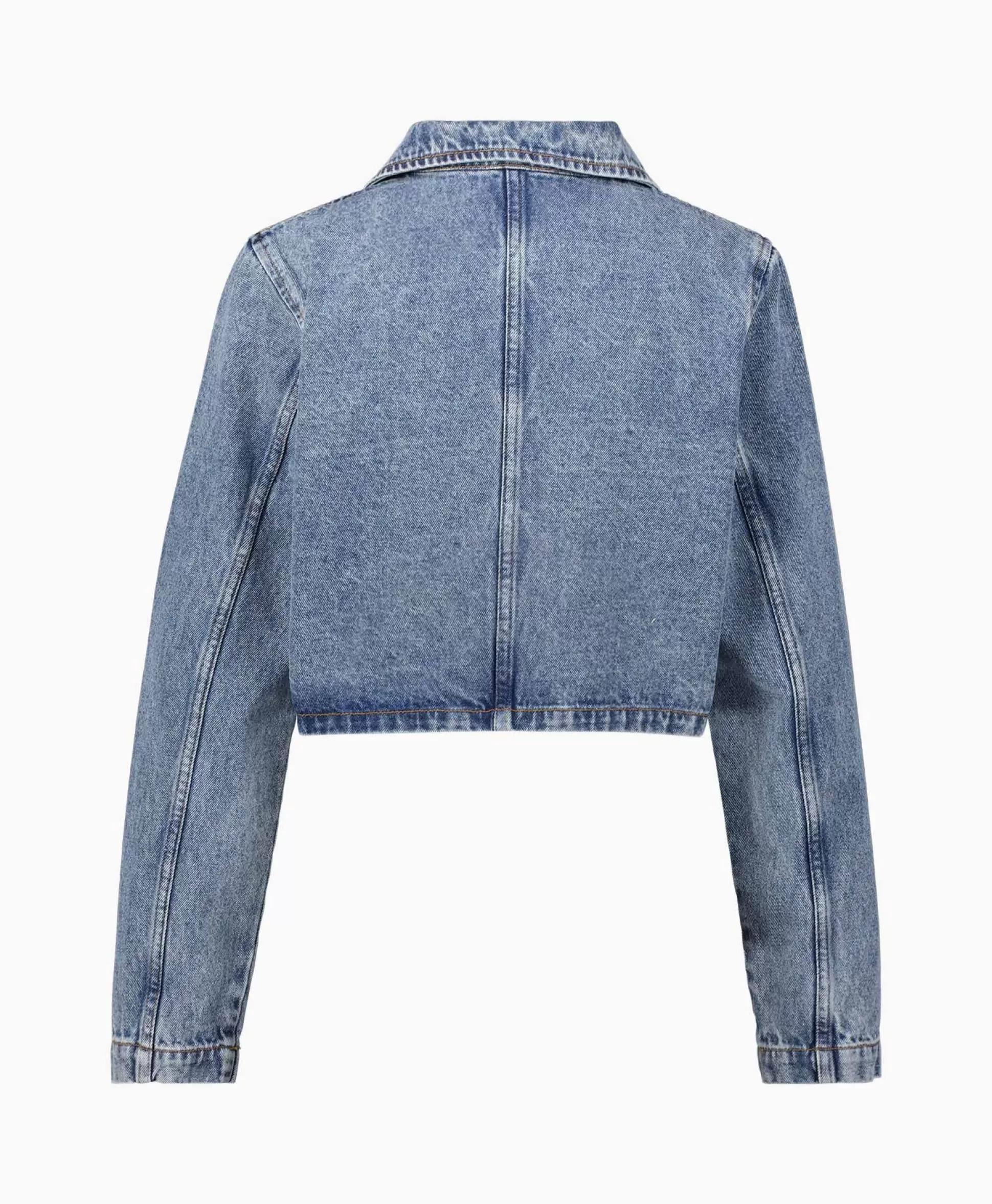 Outlet Co'Couture Jack Vika Crop Blauw Dames Jassen