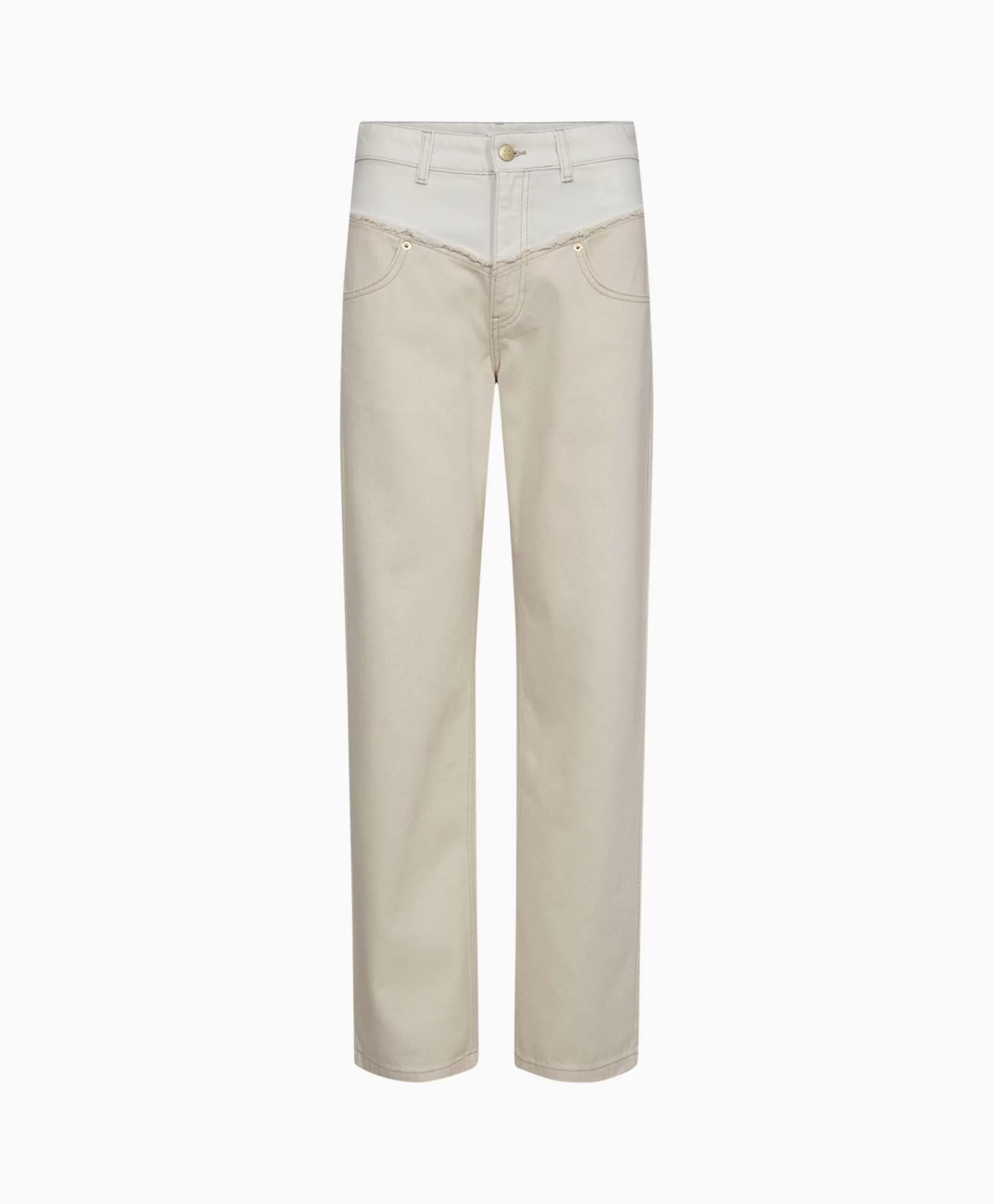 Outlet Co'Couture Jeans Flash Long Blockoff White Dames Broeken