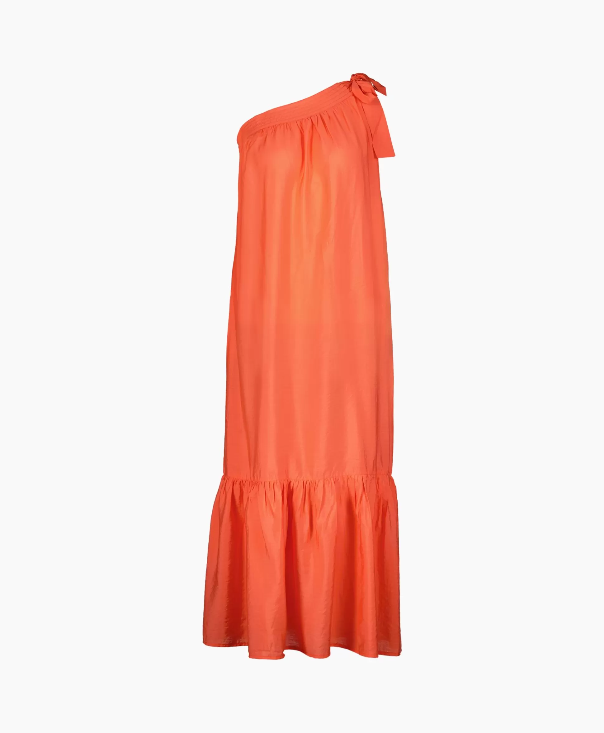 Clearance Co'Couture Maxi Jurk Callum Assymetrisch Peach Dames Jurken