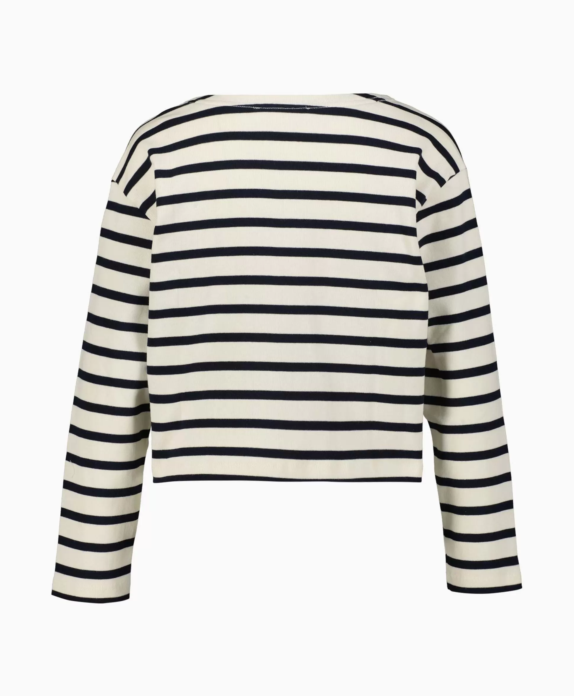 Clearance Co'Couture Pullover Classic Stripe Crop Off White Dames Truien