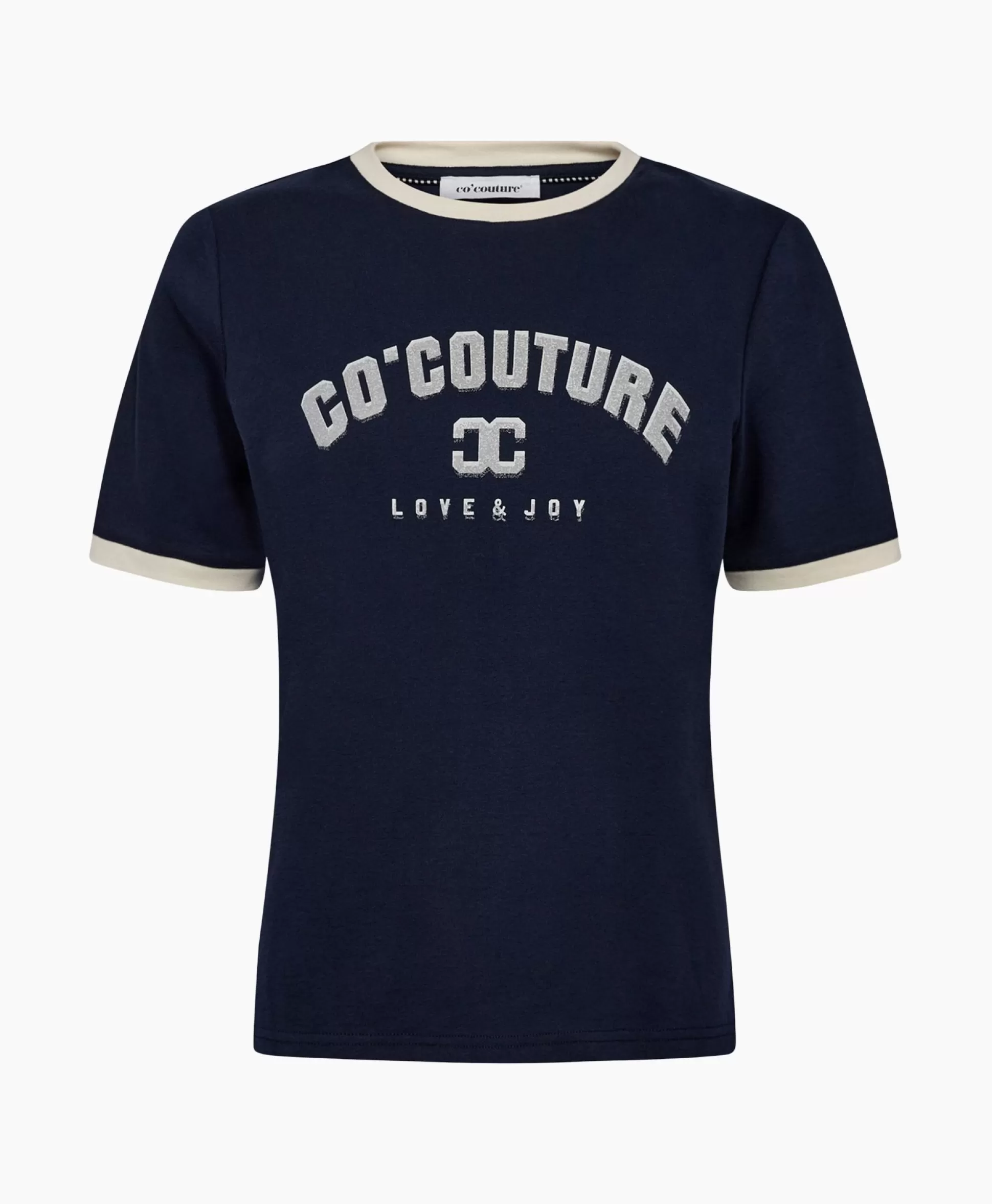 Clearance Co'Couture T-Shirt Korte Mouw Edge Donker Blauw Dames T-Shirts & Tops