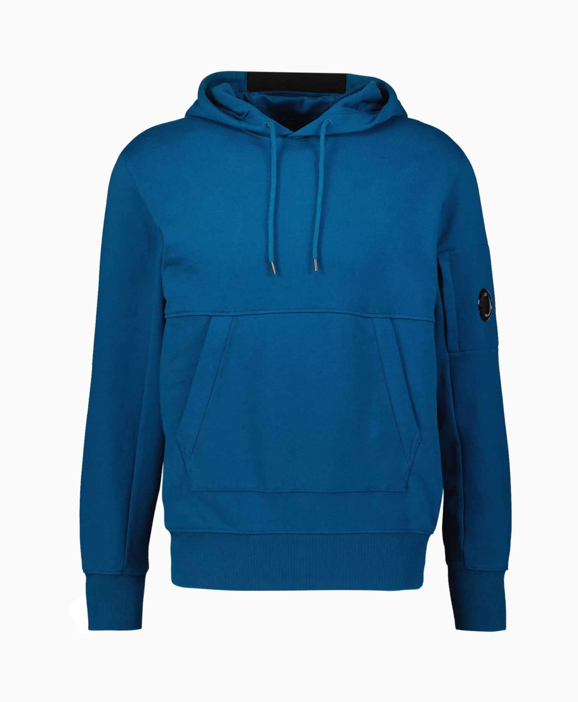 Clearance Hoodie Diagonal Raised Fleece Blauw Heren Truien