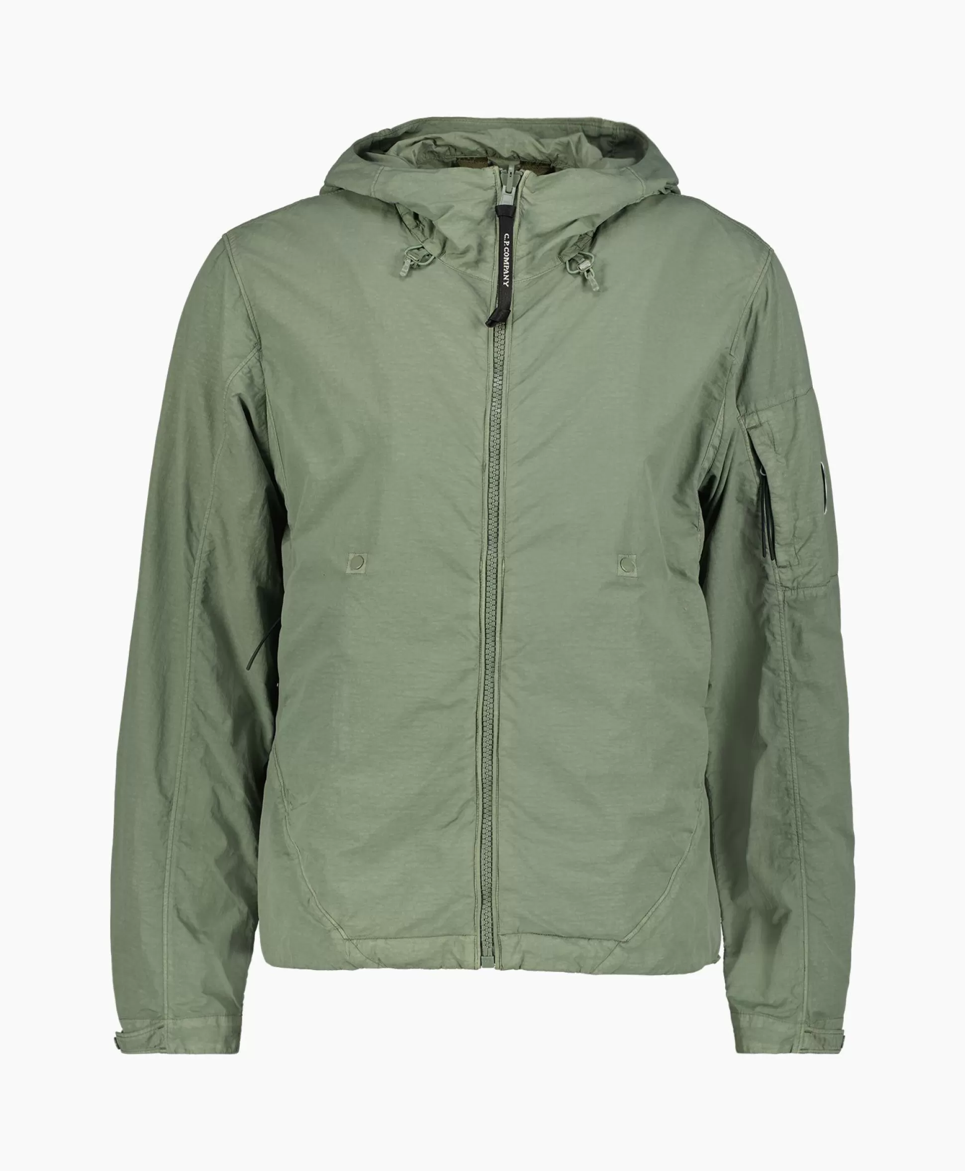 Online Jack Flatt Nylon Reversible Hooded Groen Heren Jassen