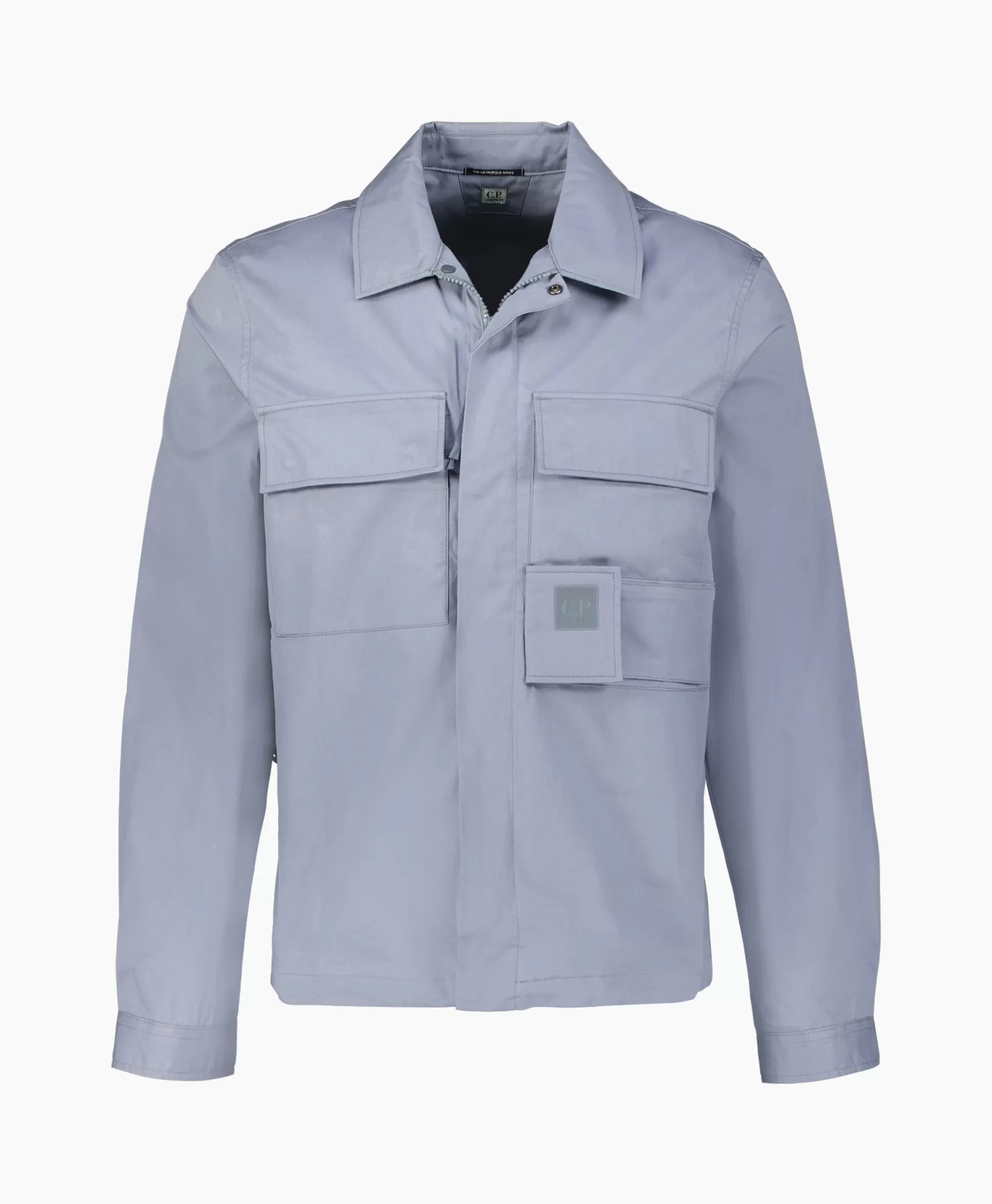 Best Overhemd Metropolis Garbadine Pocket Shirt Blauw Heren Overhemden