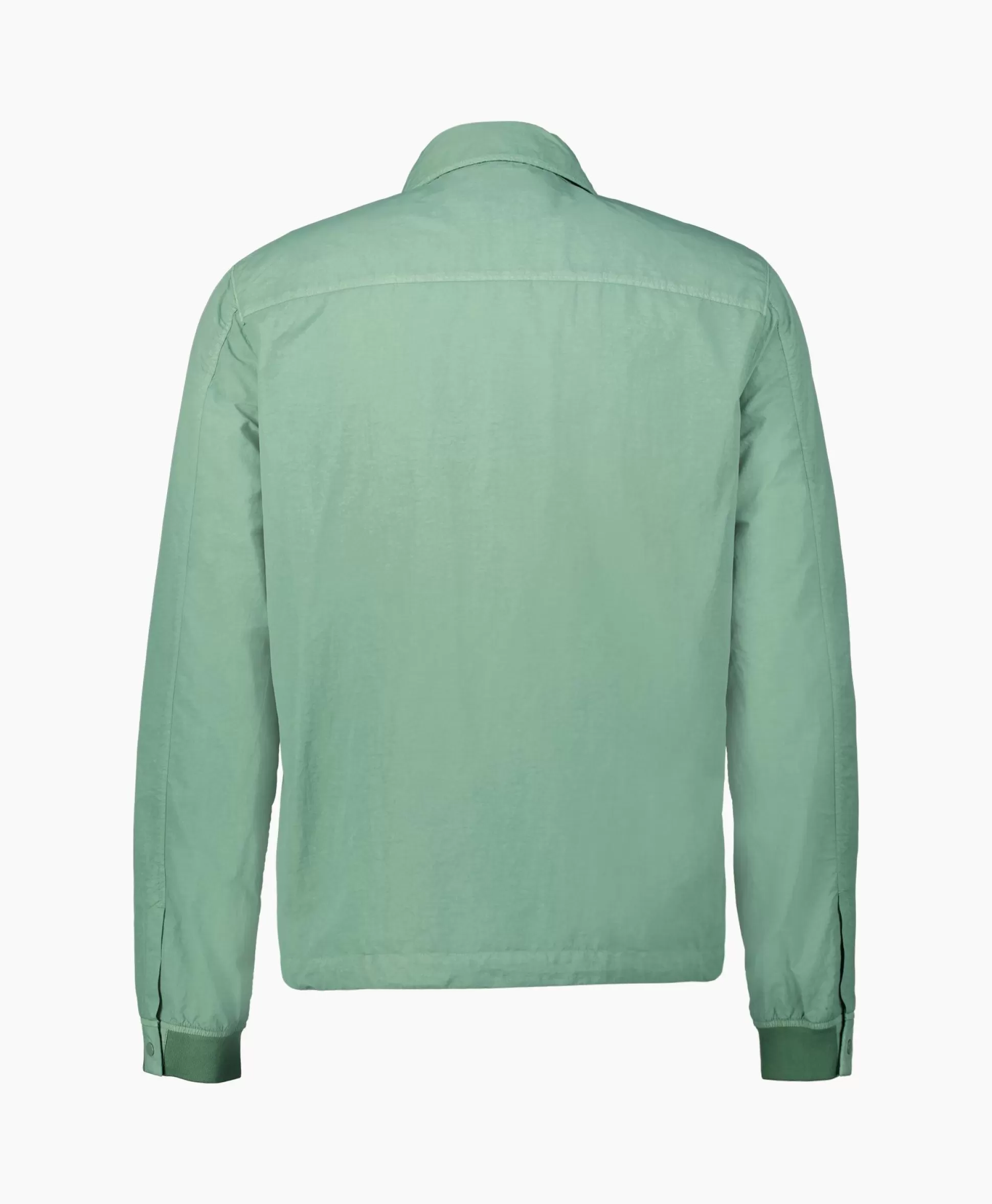 Store Overshirt Flatt Nylon Licht Groen Heren Jassen