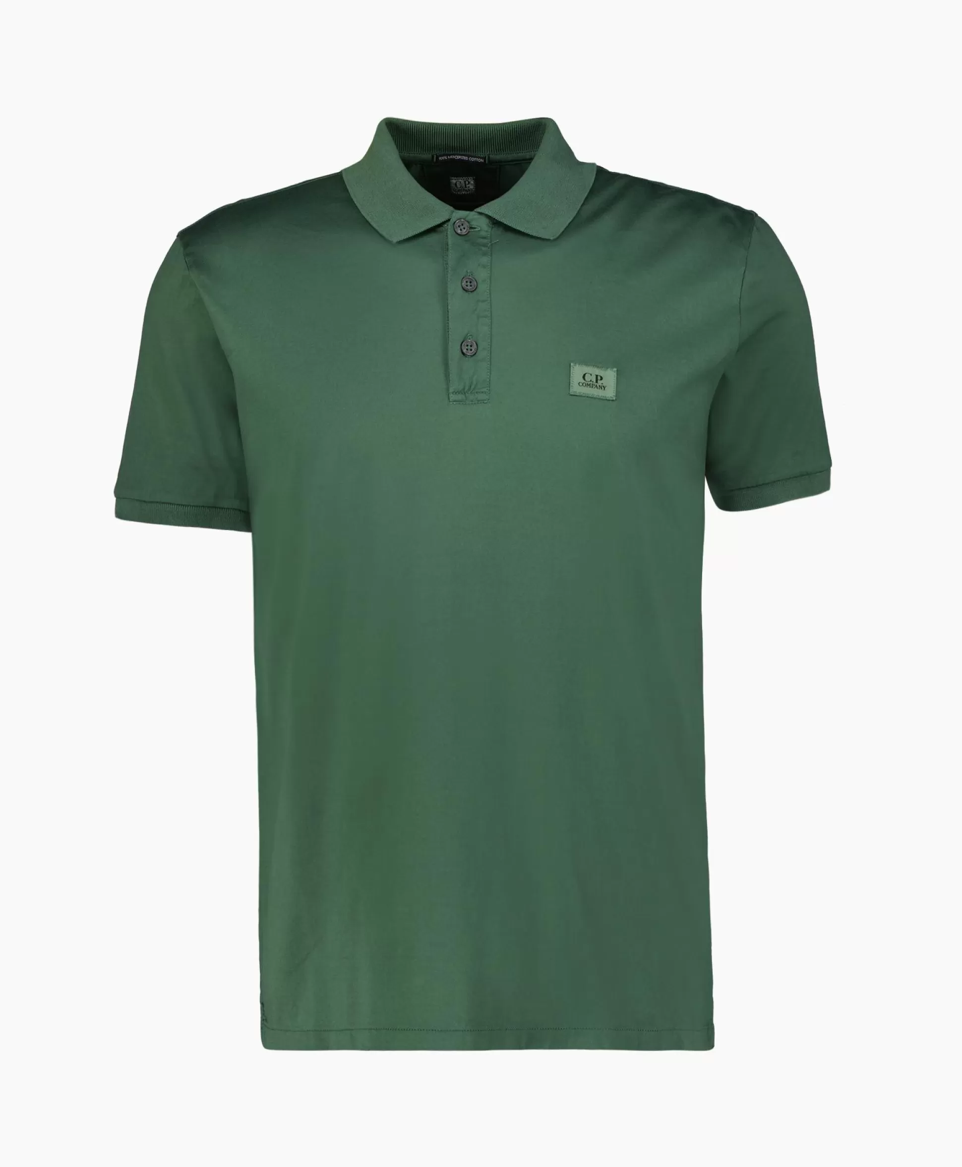 Cheap Polo Mercerized Jersey Groen Heren Polo's