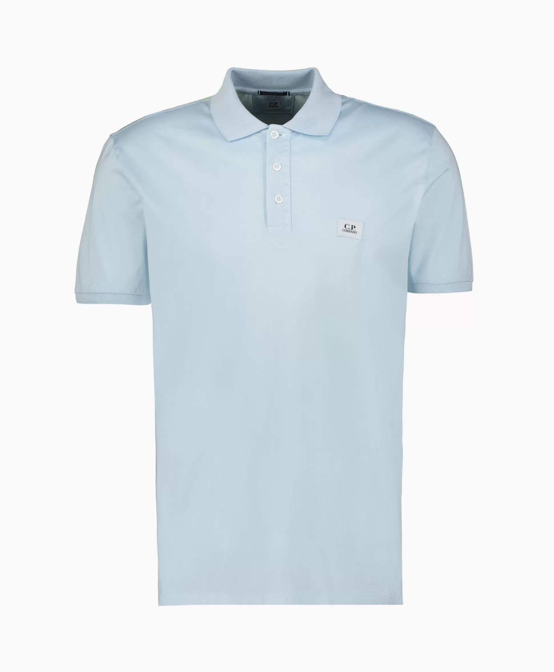 Sale Polo Mercerized Jersey Licht Blauw Heren Polo's