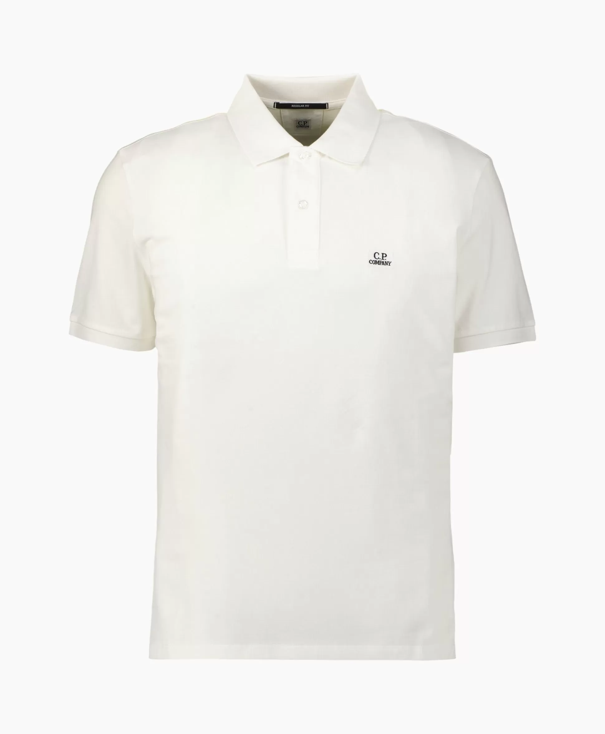 Clearance Polo Stretch Piquet Regular Wit Heren Polo's