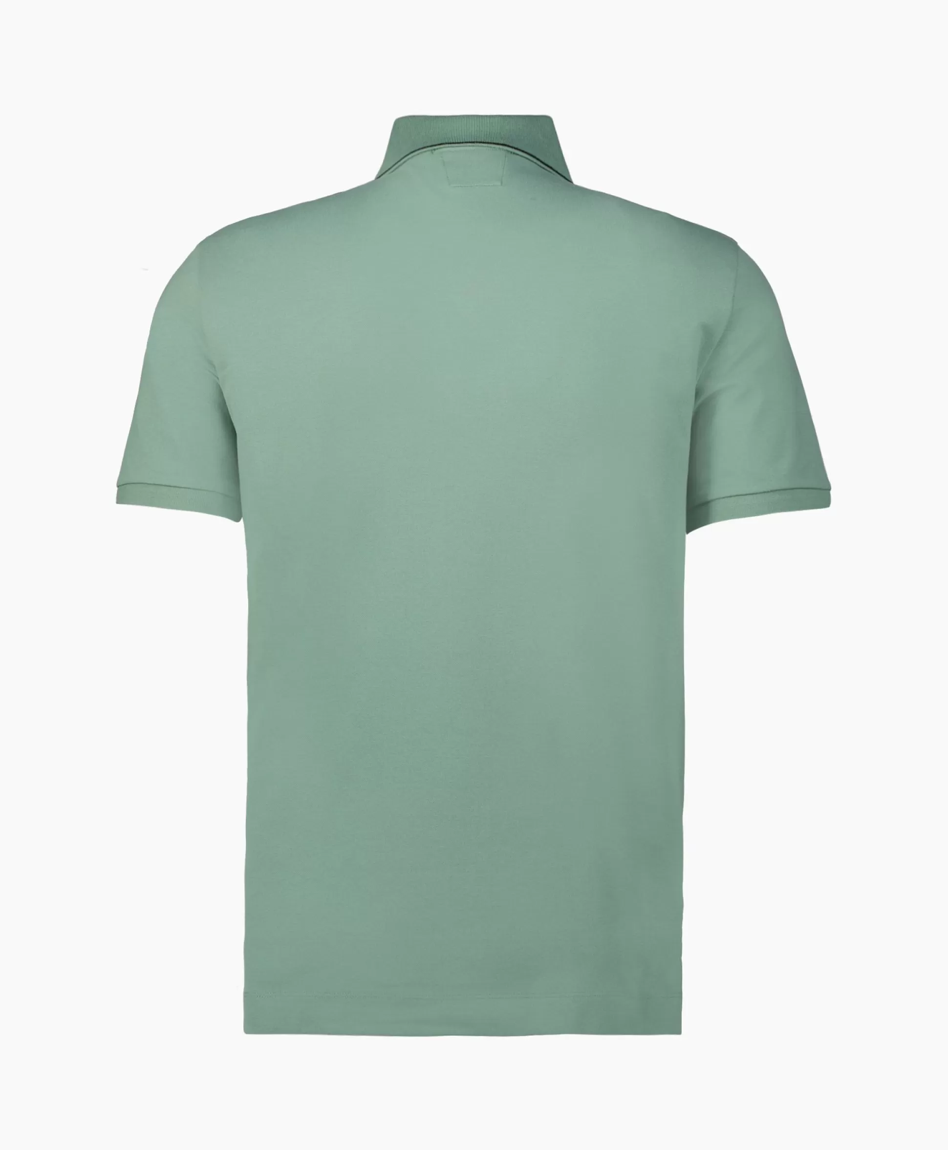 Shop Polo Stretch Piquet Striped Collar Licht Groen Heren Polo's