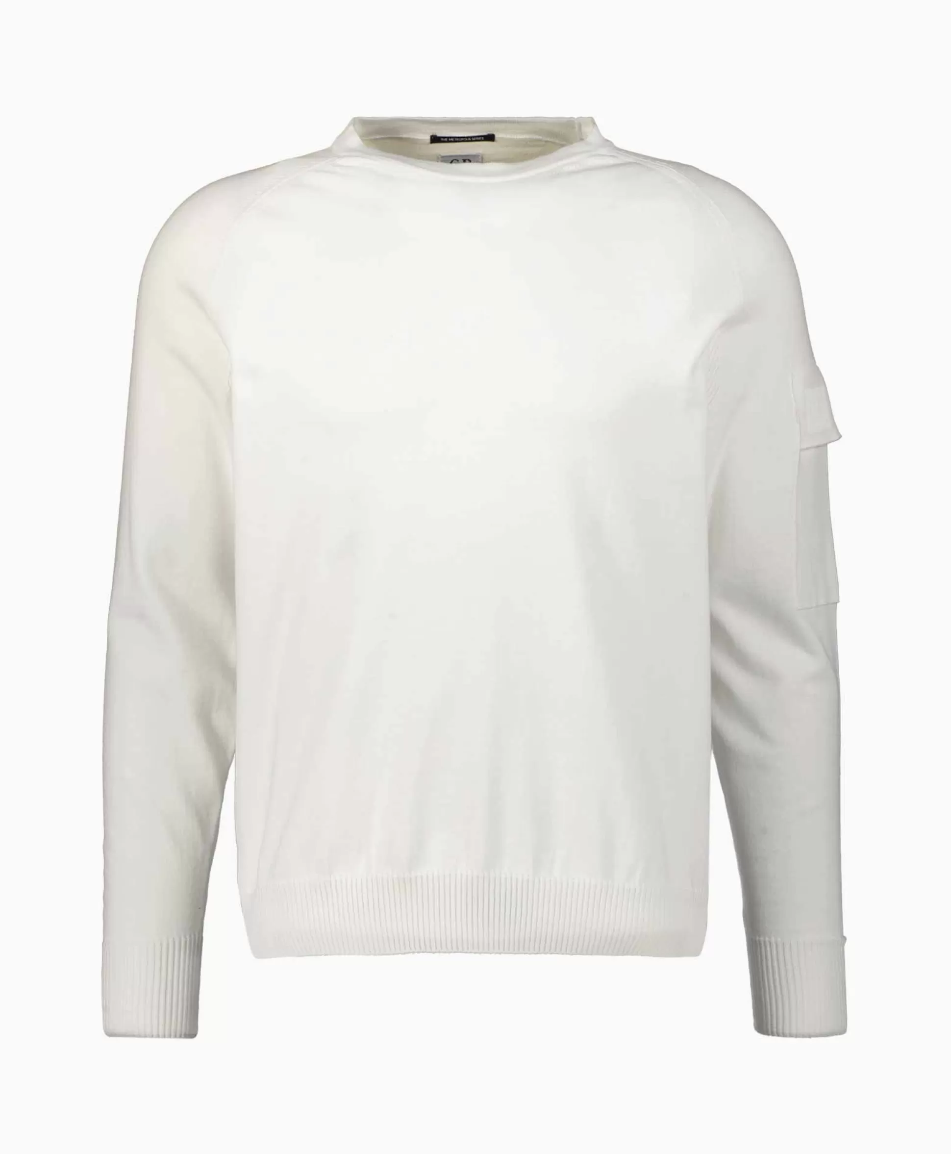 Shop Pullover Metropolis Cotton Stretch Wit Heren Truien