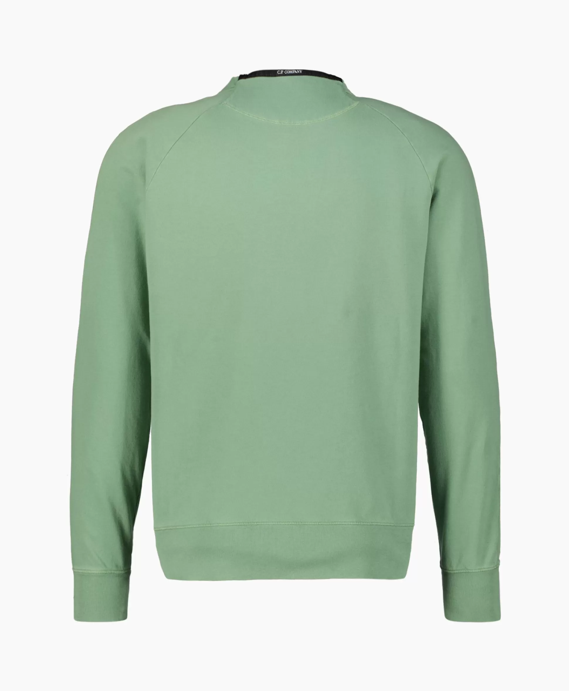 Shop Sweater Light Fleece Logo Groen Heren Truien