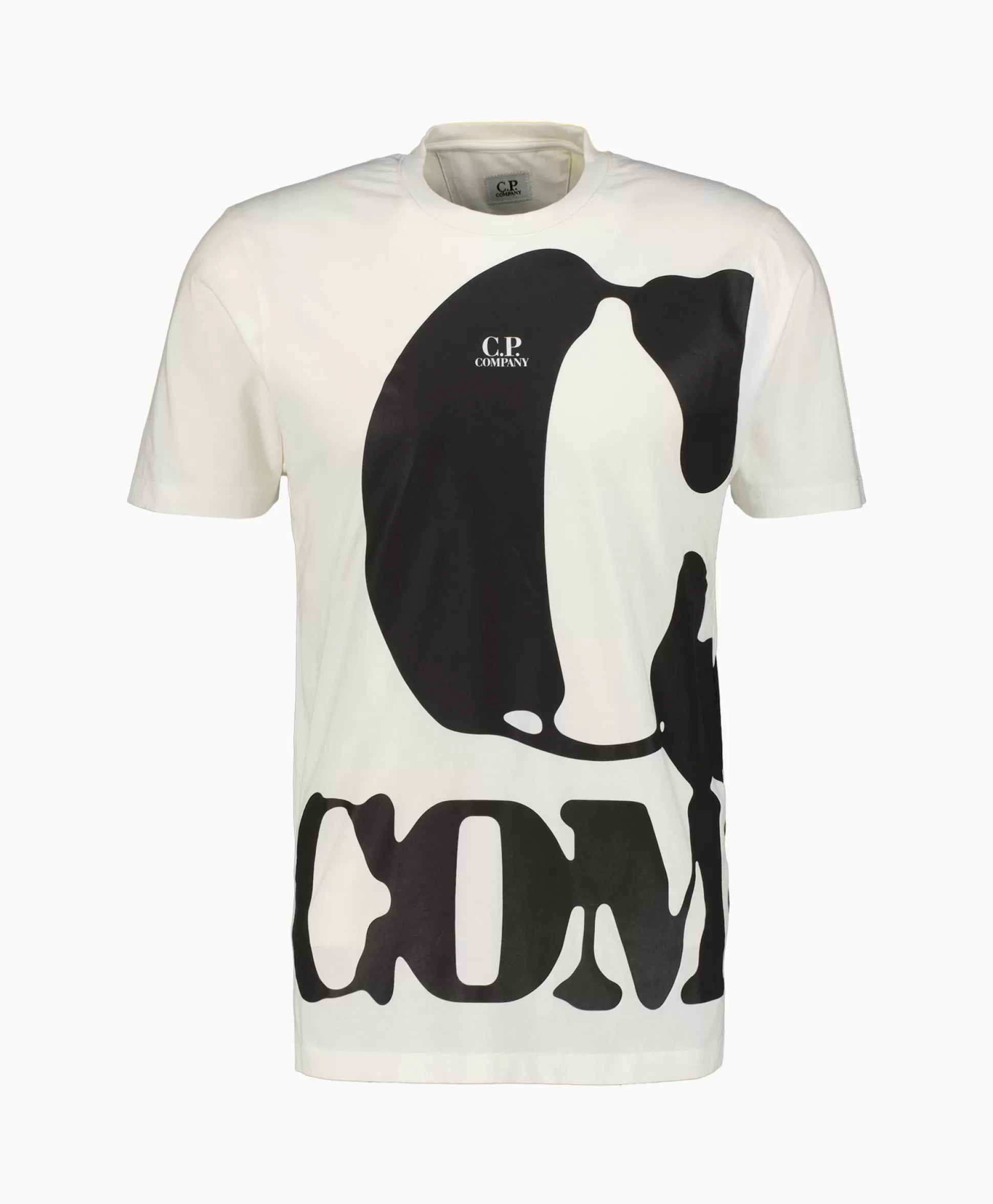 Cheap T-Shirt Korte Mouw Jersey Relaxed Logo Wit Heren T-Shirts