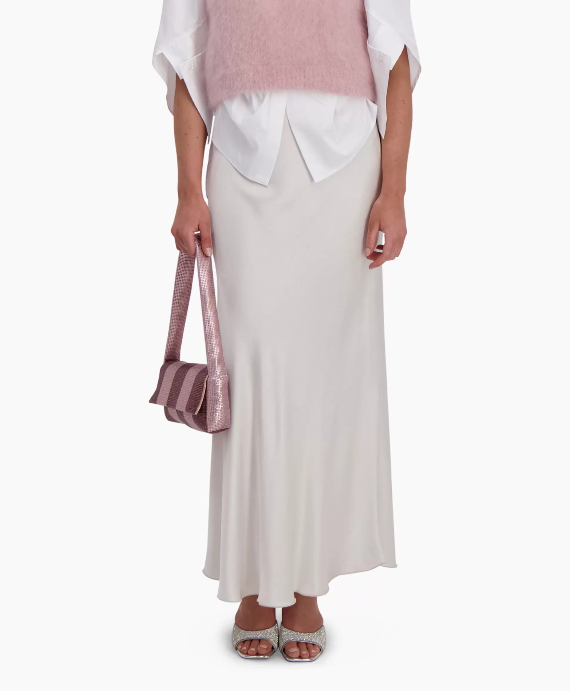 Store D'Arc Midi Rok Padova Beige Dames Rokken