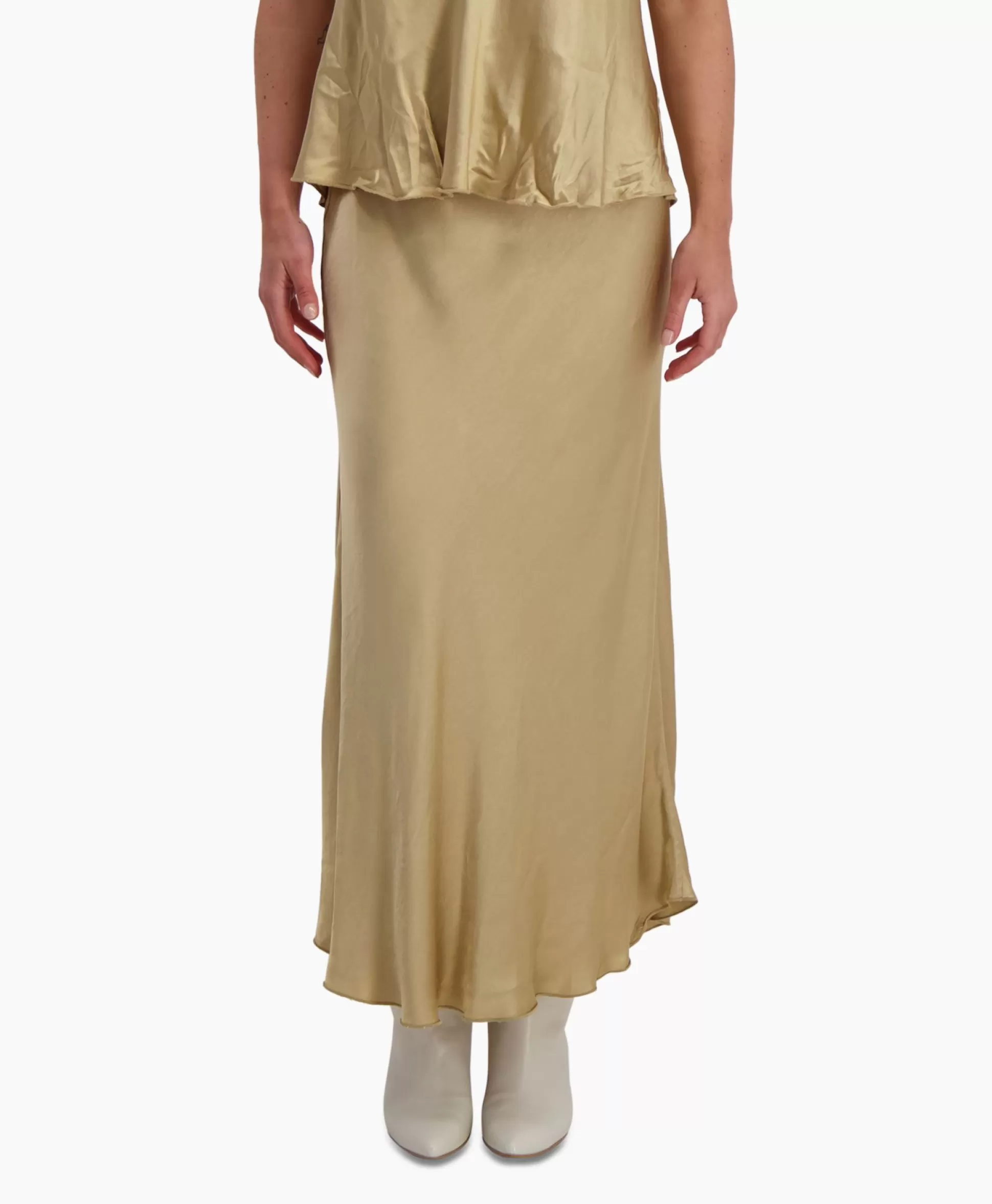 Fashion D'Arc Midi Rok Padova Zand Dames Rokken