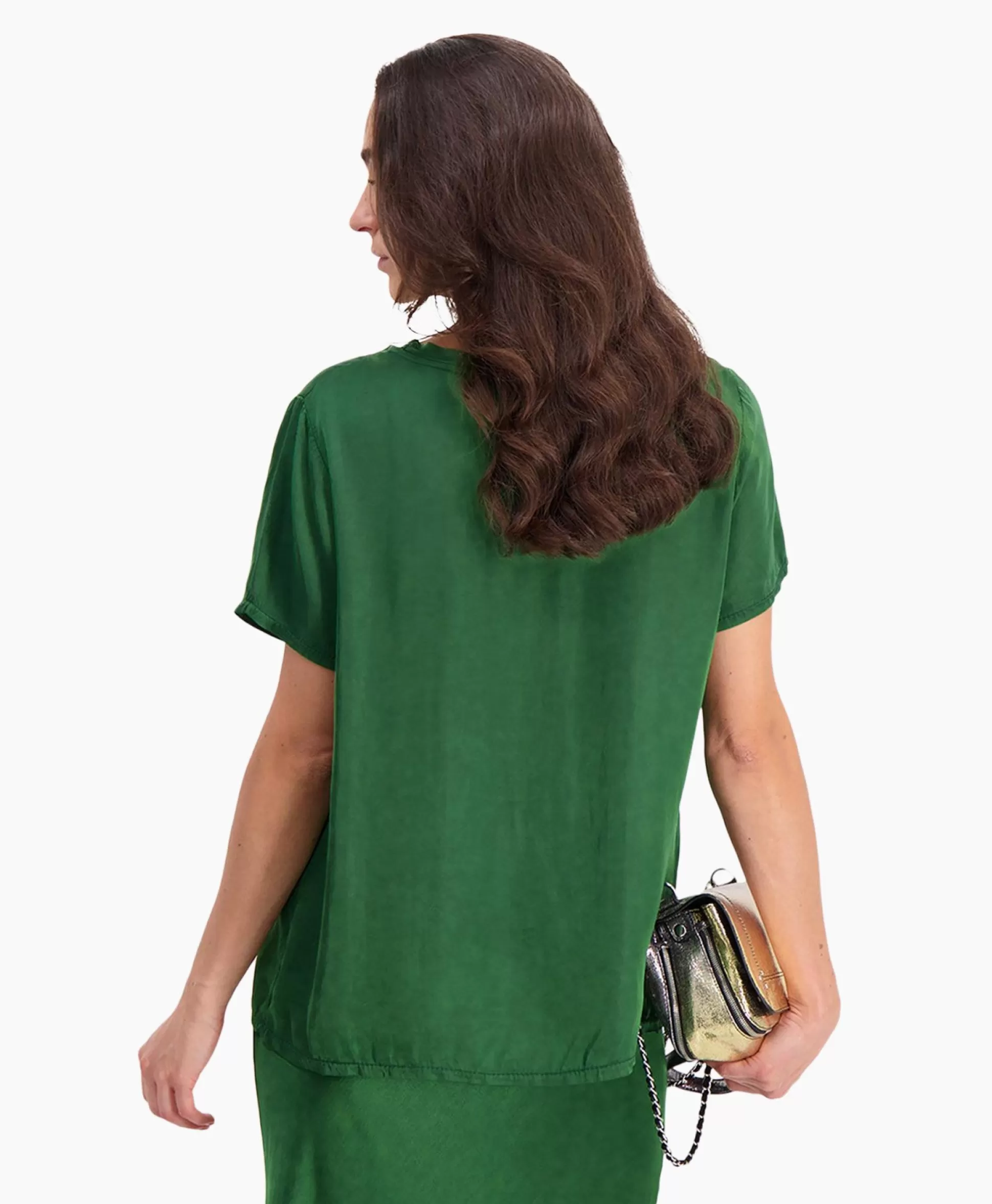 Store D'Arc Top Round Neck Groen Dames T-Shirts & Tops