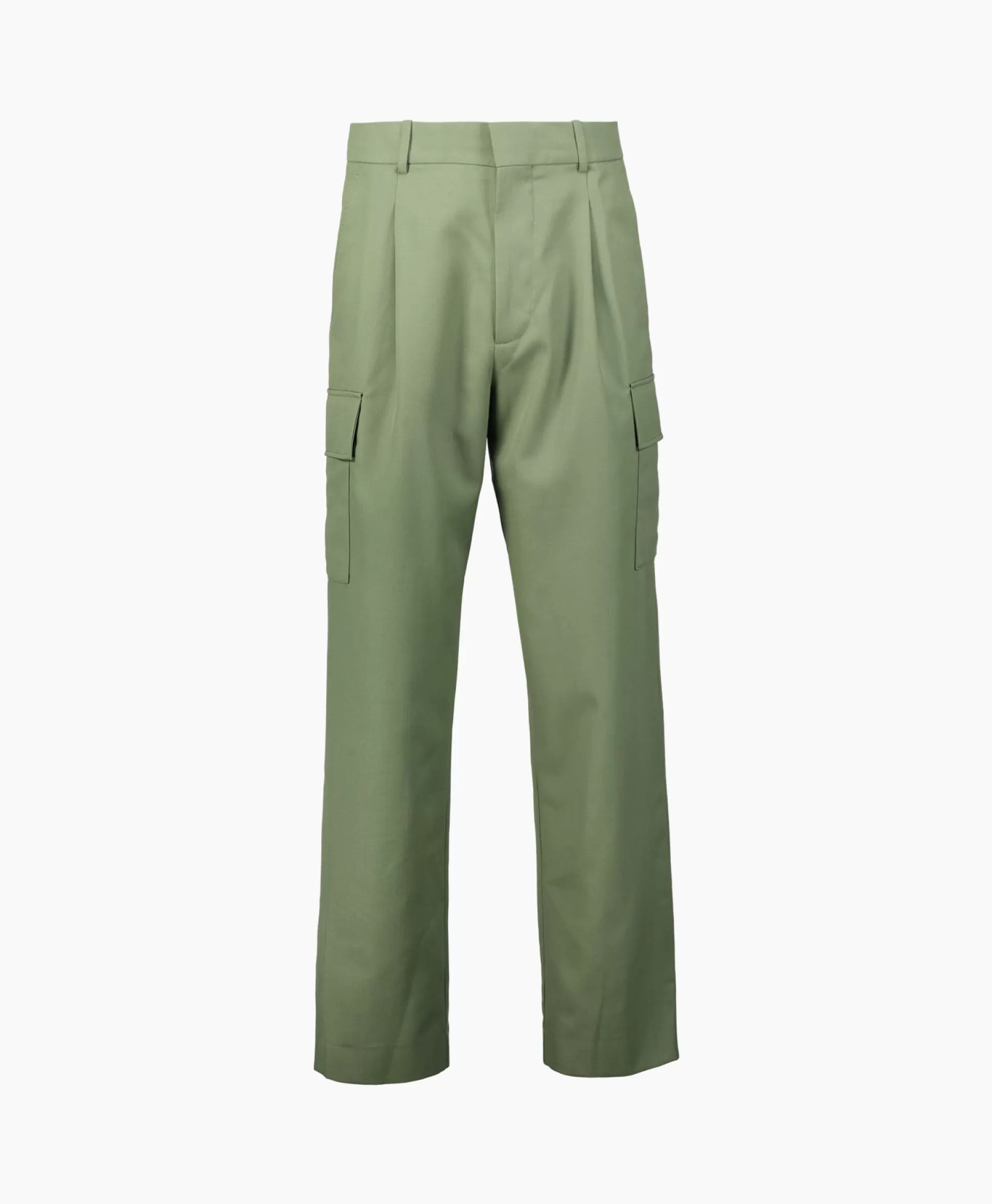 Cheap Le Pantalon Crago Laine Groen Heren Broeken