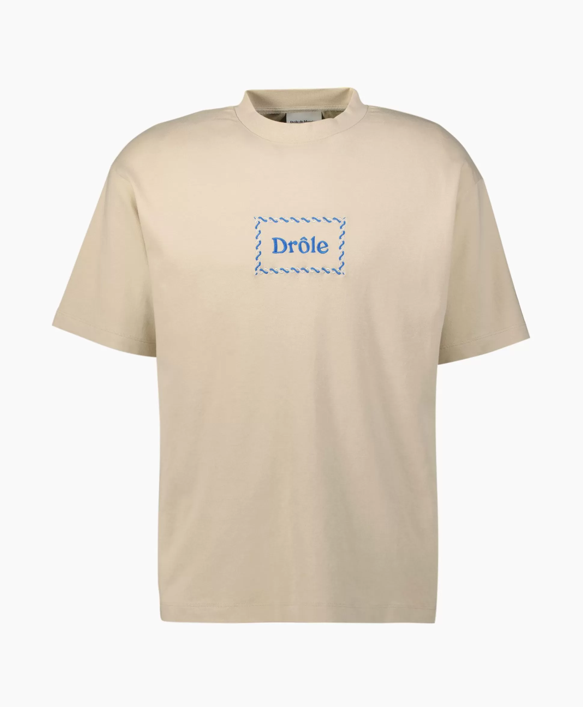 Sale Le T-Shirt Drole Tresse Taupe Heren T-Shirts