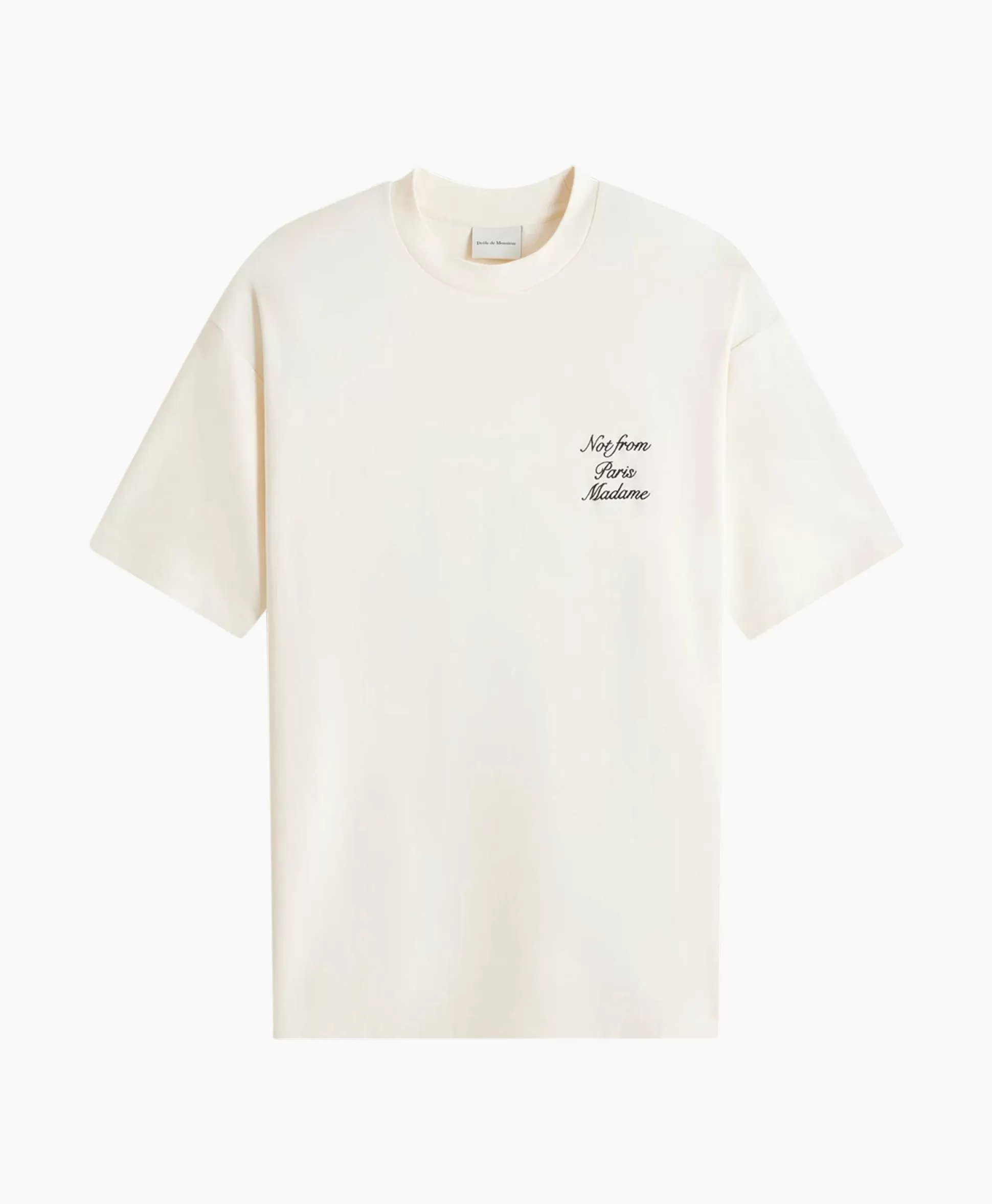 Shop Le T-Shirt Sloga Cursive Off White Heren T-Shirts