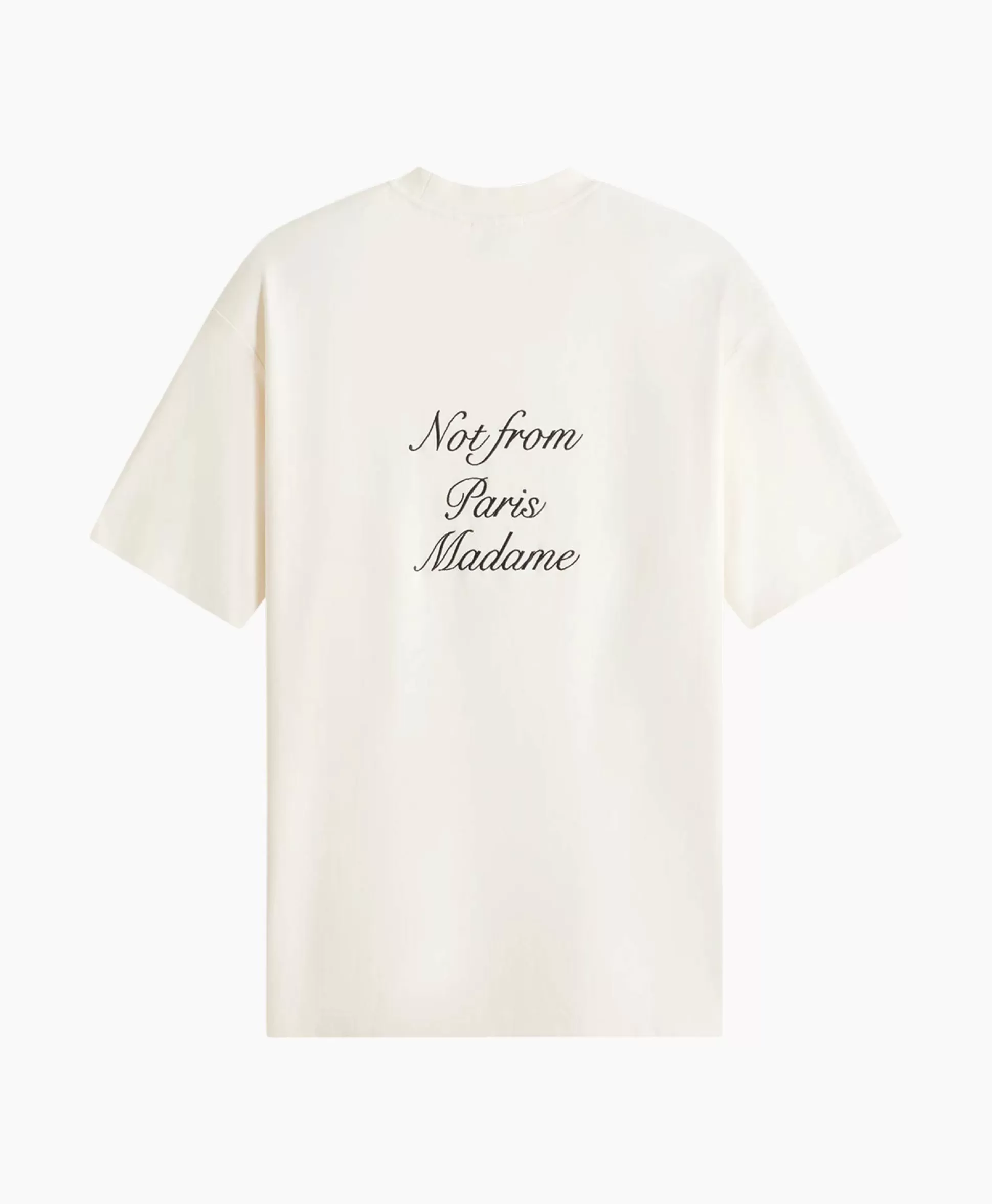 Shop Le T-Shirt Sloga Cursive Off White Heren T-Shirts